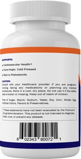 Foto 5 | Suplemento Vitamático de Aceite de Semilla De Calabaza 2000 Mg Cápsula Blanda 180 - Venta Internacional