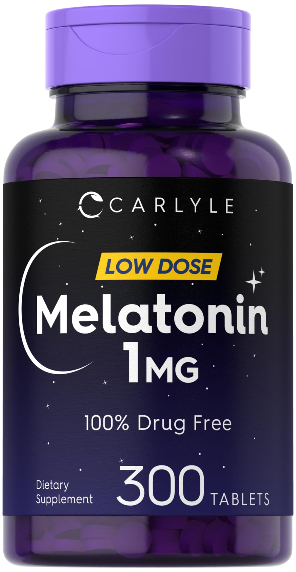 Foto 2 pulgar | Suplemento Carlyle Melatonin 1 Mg 300 Comprimidos En Dosis Baja - Venta Internacional.