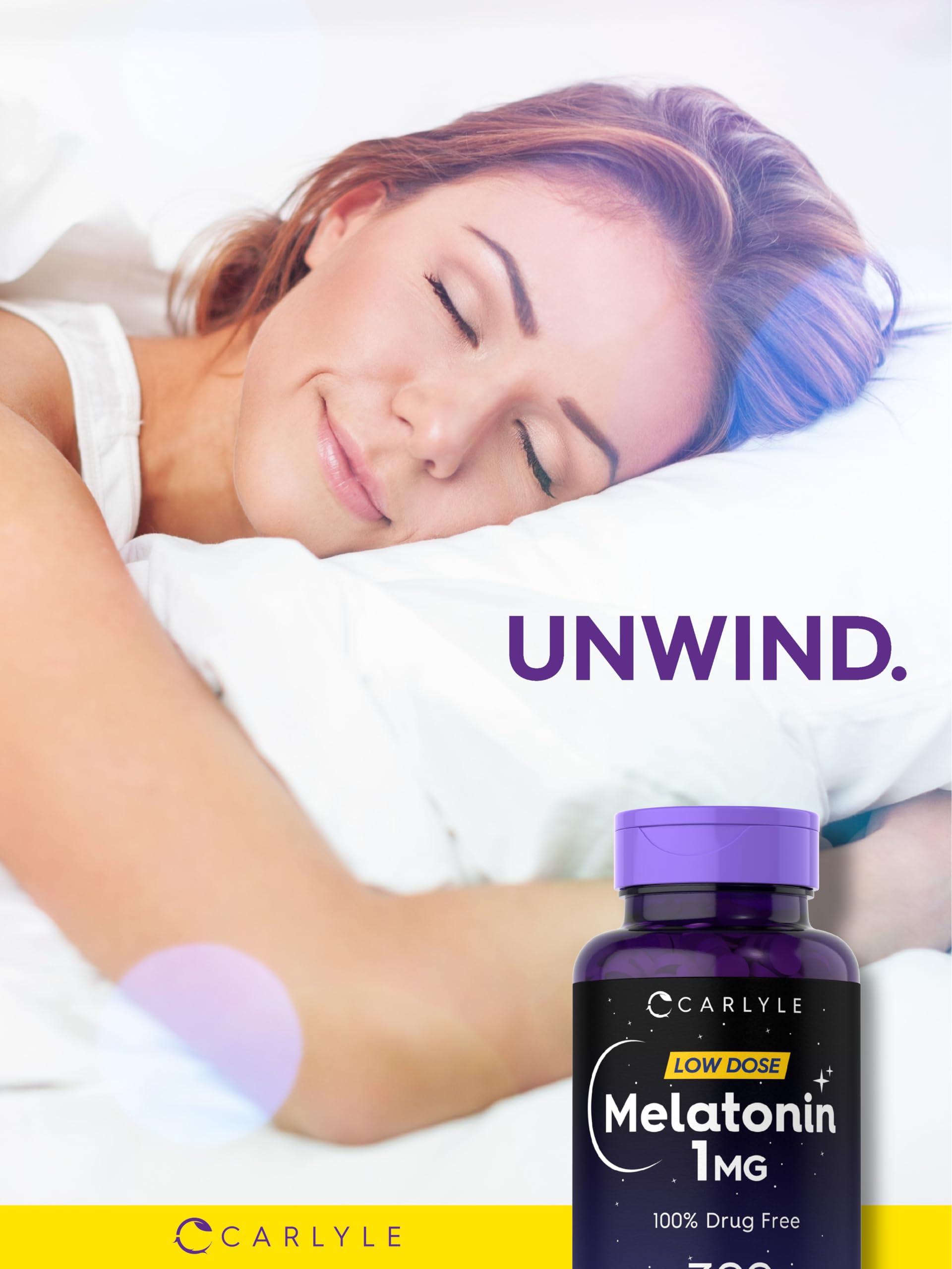 Foto 7 pulgar | Suplemento Carlyle Melatonin 1 Mg 300 Comprimidos En Dosis Baja - Venta Internacional.