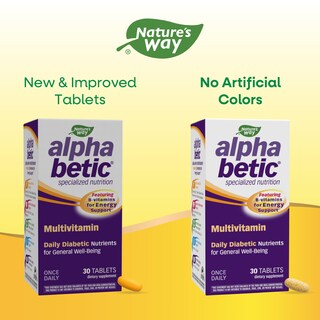 Foto 2 | Suplemento Multivitamínico Alfa Bético Para Diabéticos Nature's Way 30 Comprimidos - Venta Internacional.