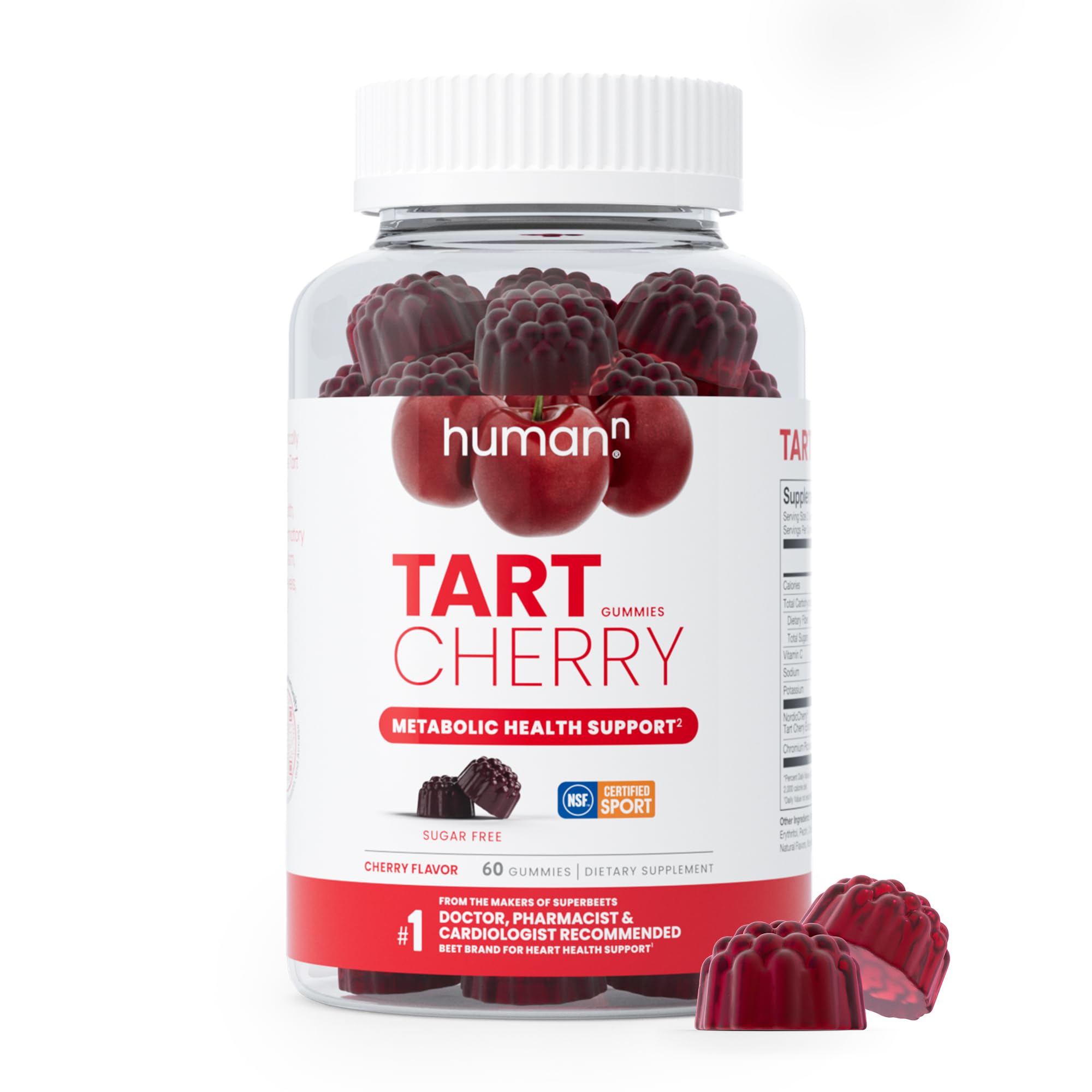 Gomitas De Cereza Supplement Humann Tart, 60 Unidades - Venta Internacional.
