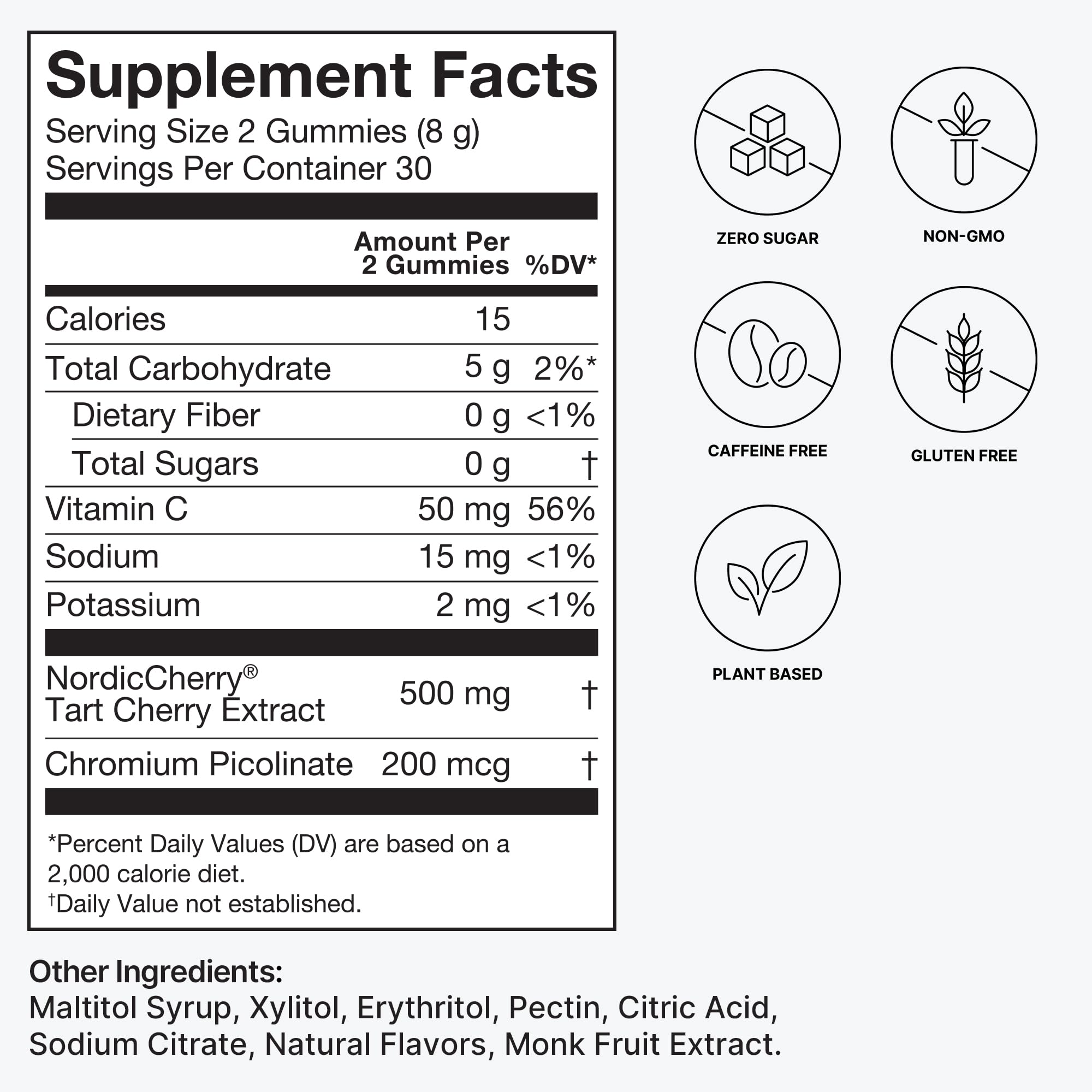 Foto 4 pulgar | Gomitas De Cereza Supplement Humann Tart, 60 Unidades - Venta Internacional.