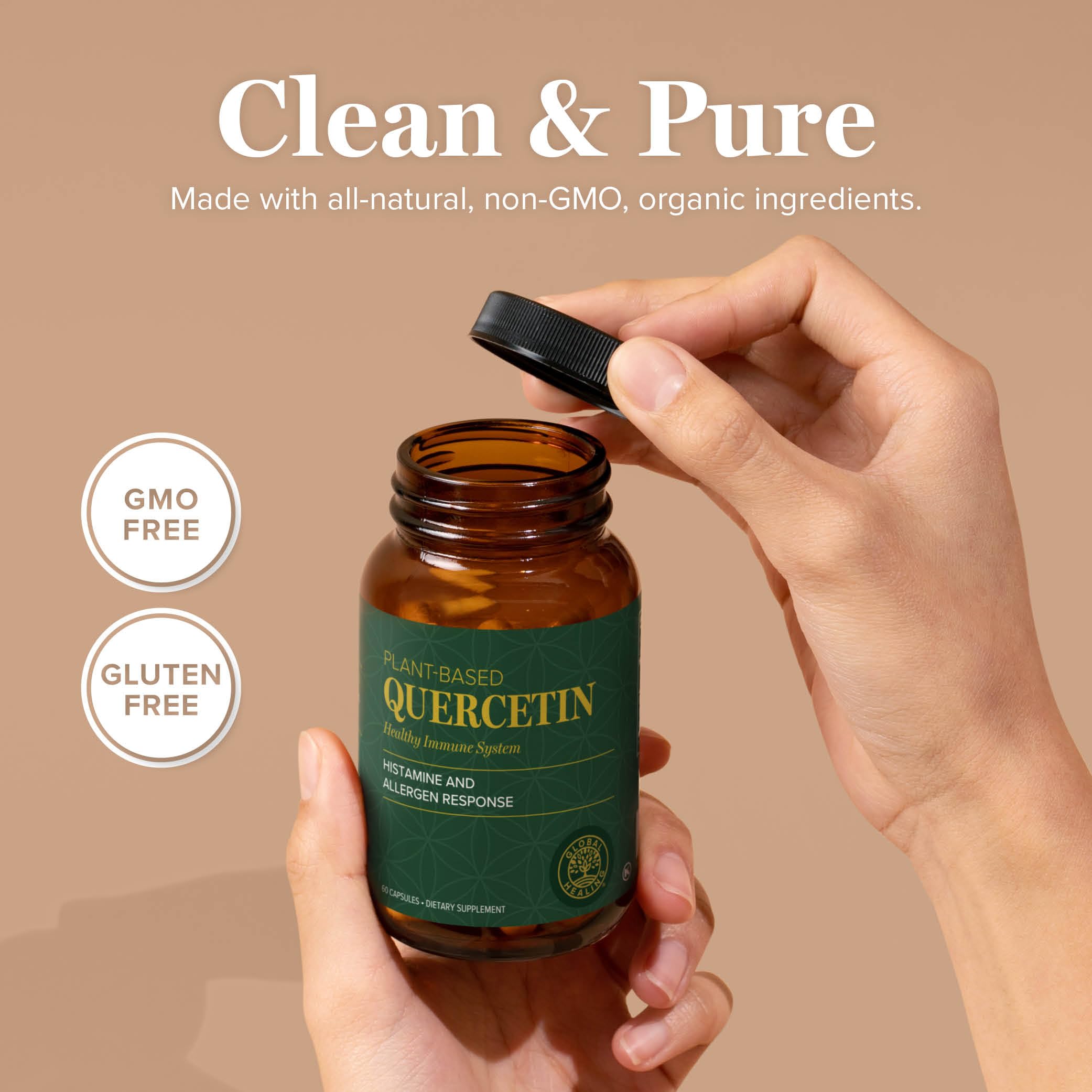 Foto 4 | Suplemento Global Healing Center Quercetina 250 Mg 60 Cápsulas - Venta Internacional.