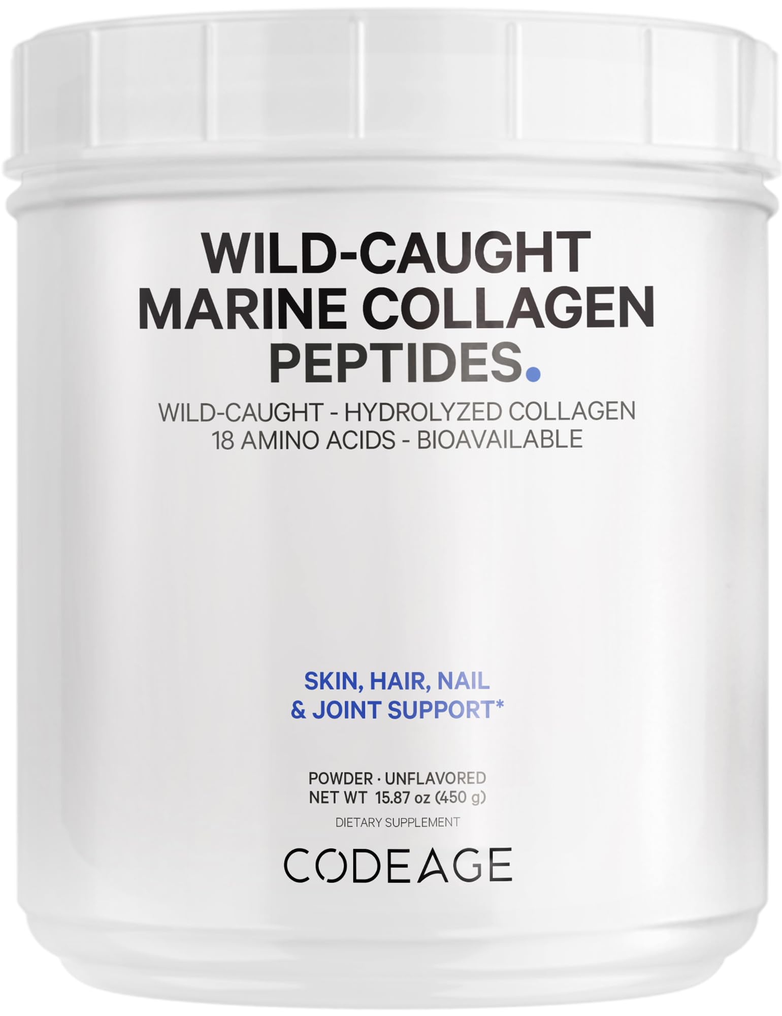Foto 2 pulgar | Colágeno en Polvo Codeage Marine Wildcaught 450 Ml Tipo 1 y 3 - Venta Internacional