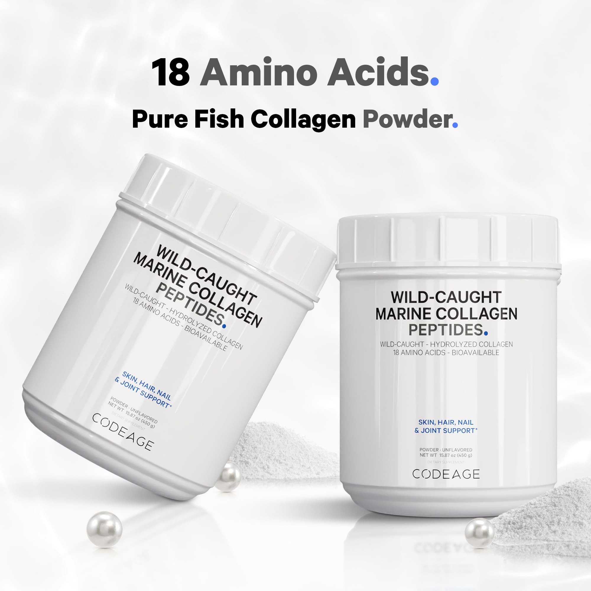 Foto 6 pulgar | Colágeno en Polvo Codeage Marine Wildcaught 450 Ml Tipo 1 y 3 - Venta Internacional