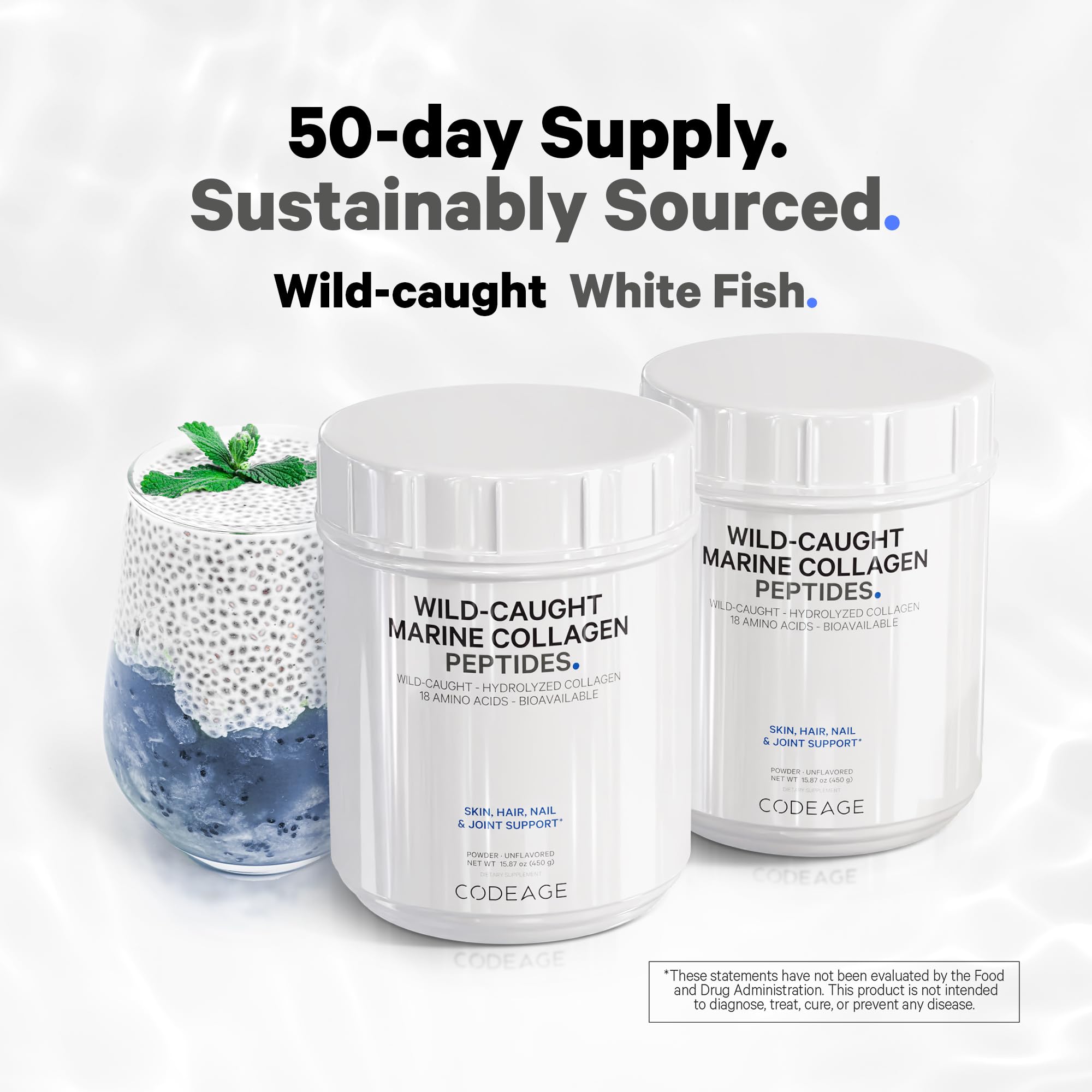 Foto 7 pulgar | Colágeno en Polvo Codeage Marine Wildcaught 450 Ml Tipo 1 y 3 - Venta Internacional