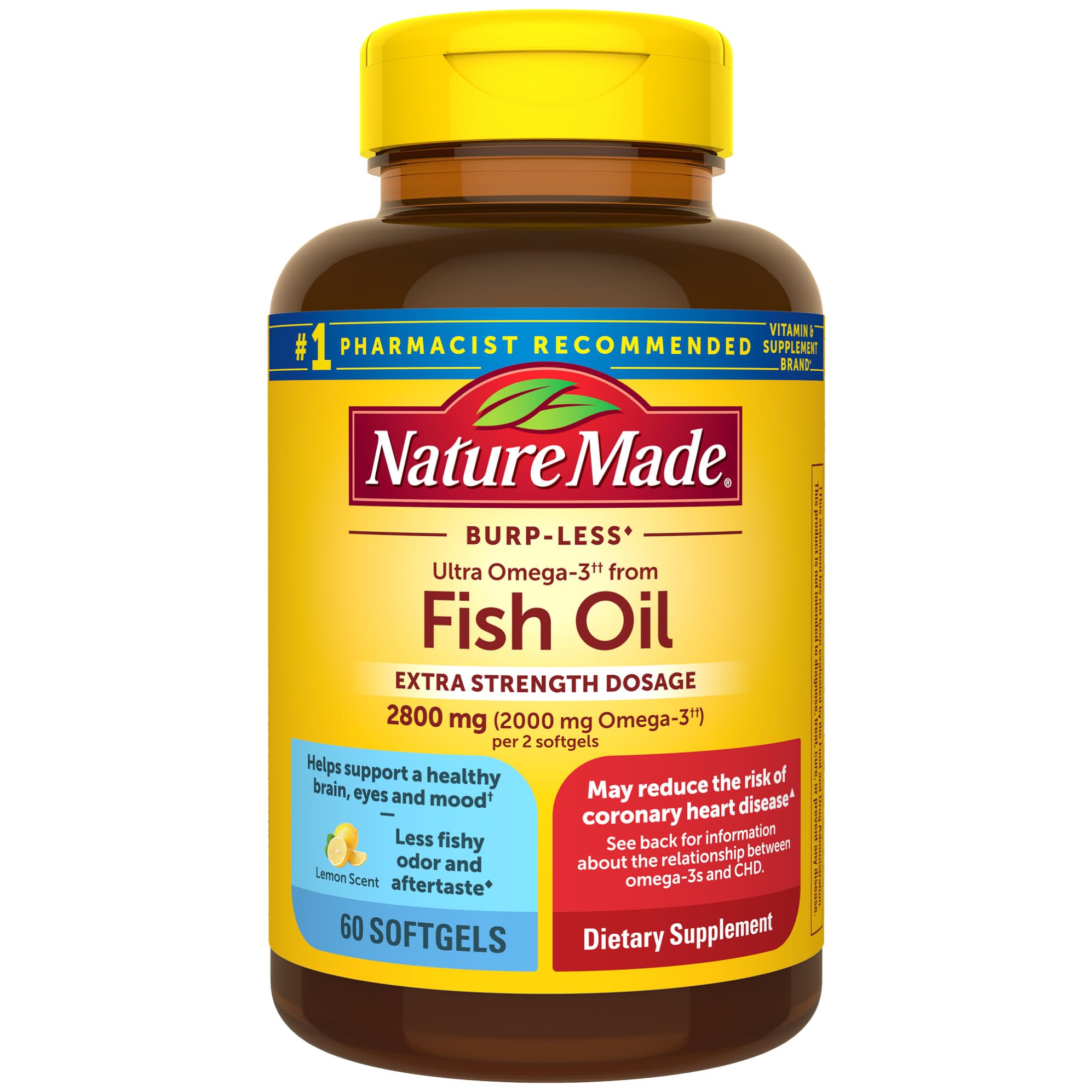 Foto 2 pulgar | Suplemento De Aceite De Pescado Omega 3 De Nature Made, 2800 Mg, 60 Cápsulas Blandas - Venta Internacional.