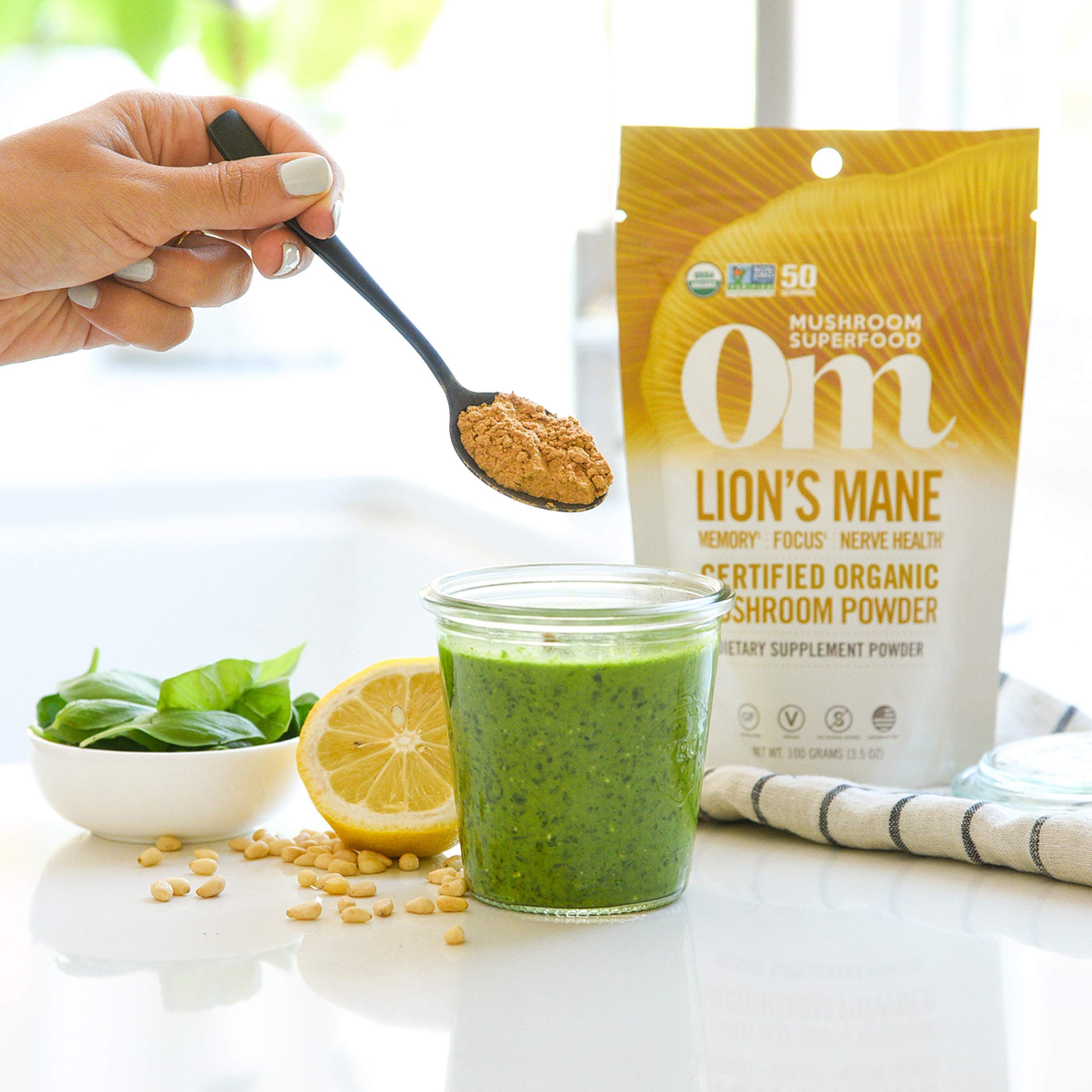 Foto 6 pulgar | Suplemento Om Mushroom Superfood Lion's Mane 2000 Mg - Venta Internacional.