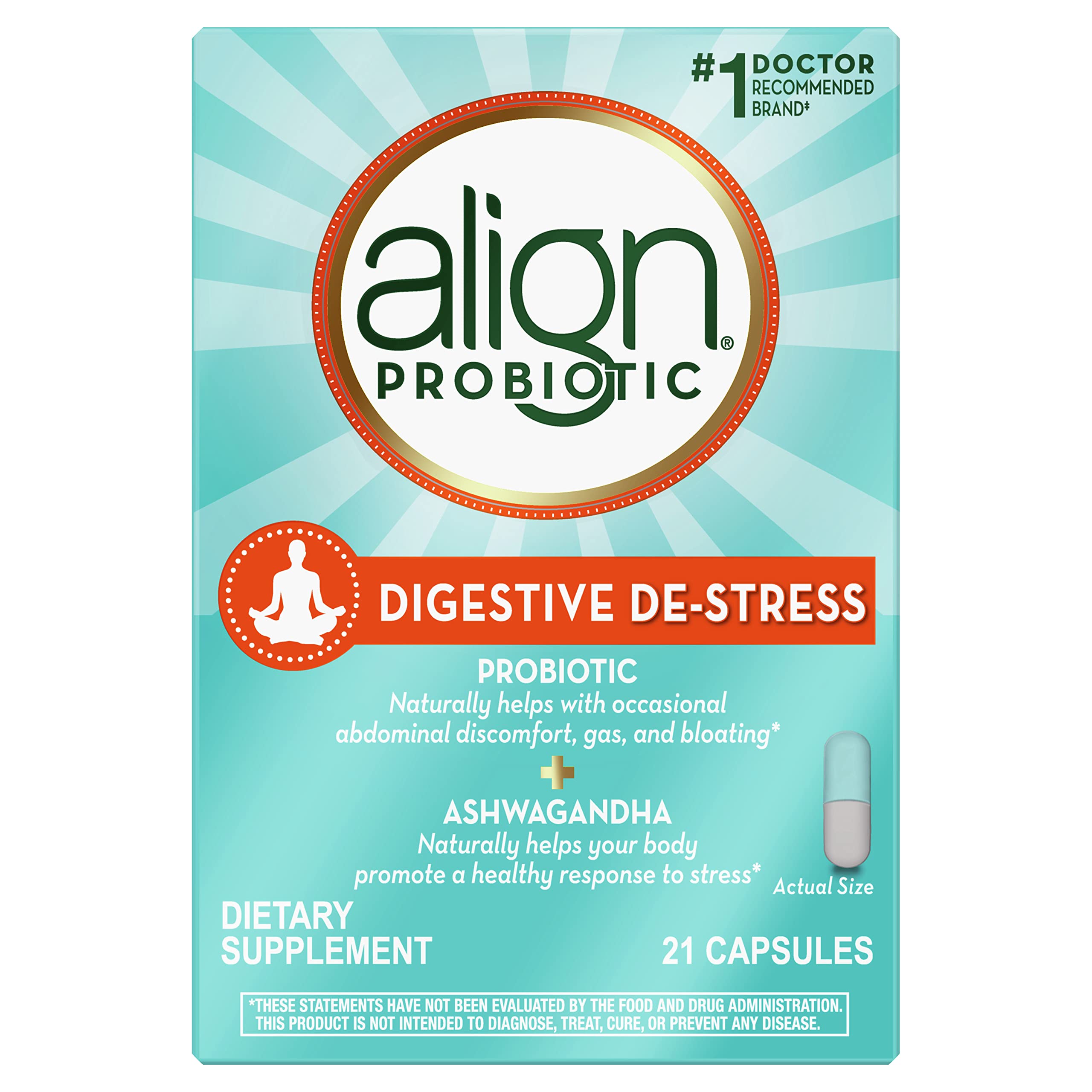 Foto 2 pulgar | Suplemento Align Probiotic Digestive De-stress 21 Cápsulas - Venta Internacional.