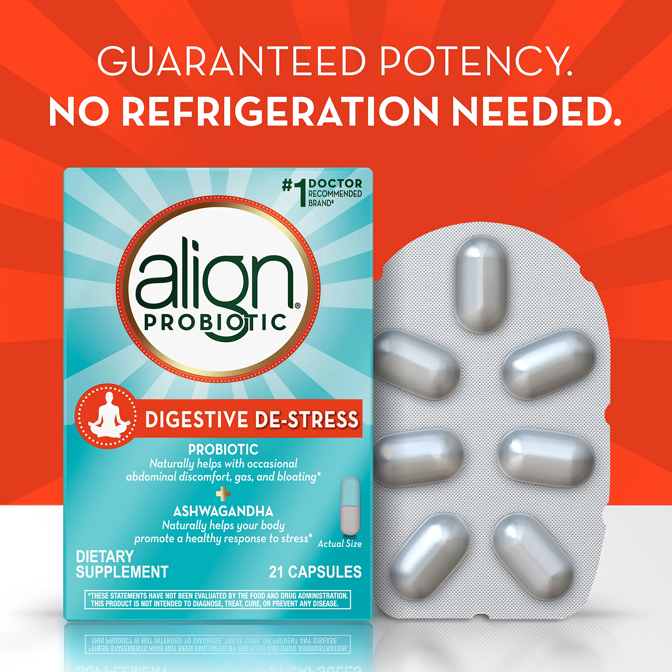 Foto 8 pulgar | Suplemento Align Probiotic Digestive De-stress 21 Cápsulas - Venta Internacional.