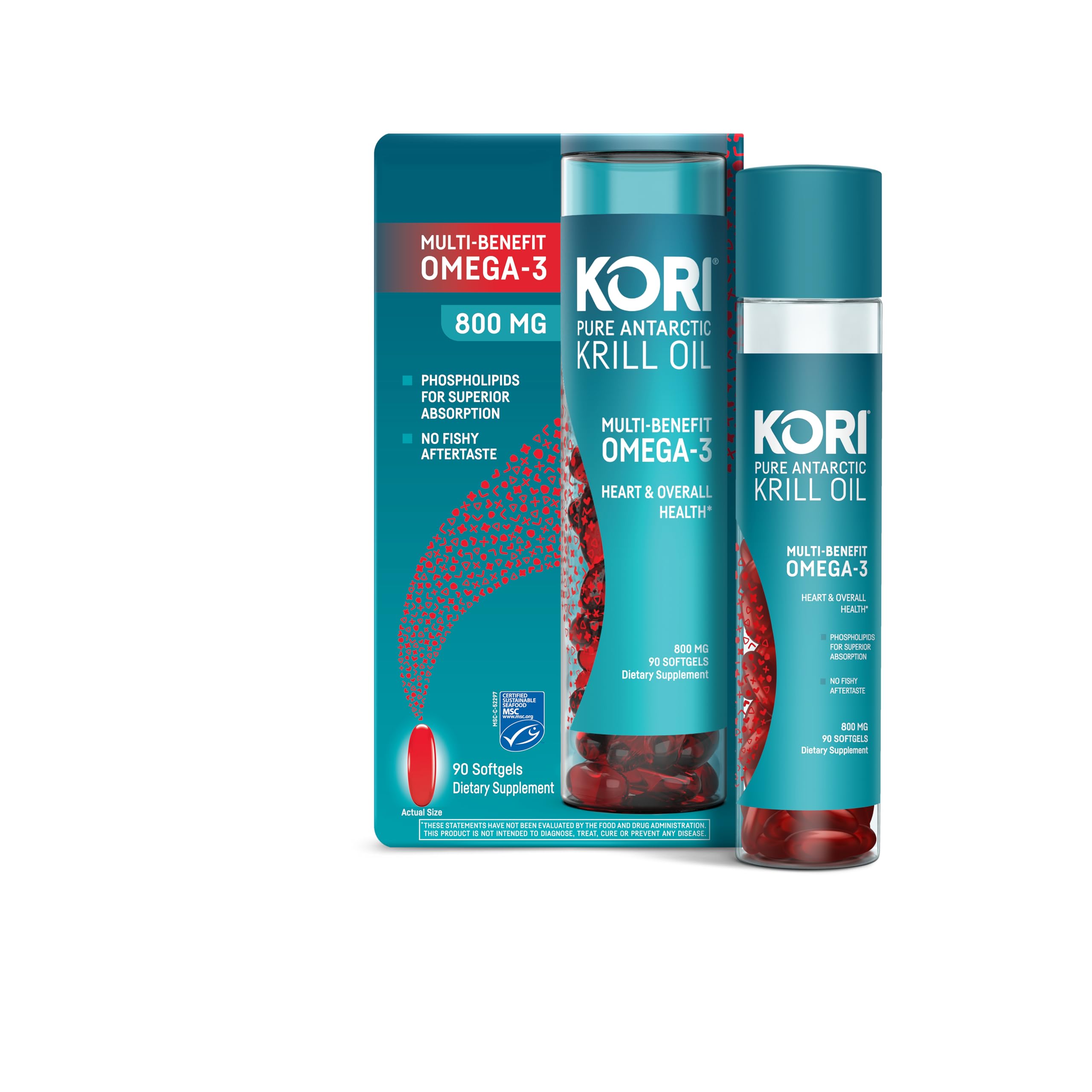 Foto 8 pulgar | Suplemento Kori Krill Aceite De Krill Antártico Omega 3 800 Mg 90 Cápsulas Blandas - Venta Internacional.