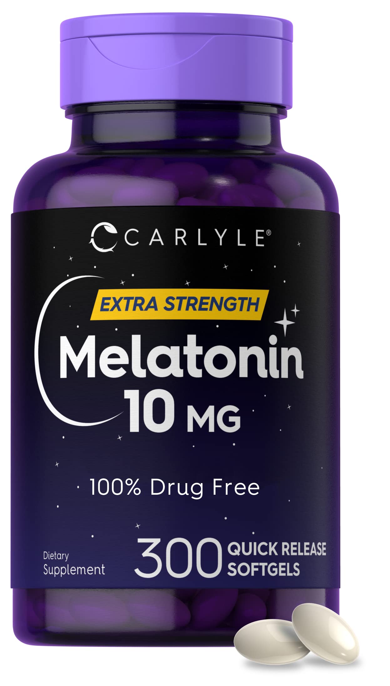 Foto 2 pulgar | Suplemento Carlyle Melatonin 10 Mg 300 Cápsulas Blandas Para Adultos - Venta Internacional.