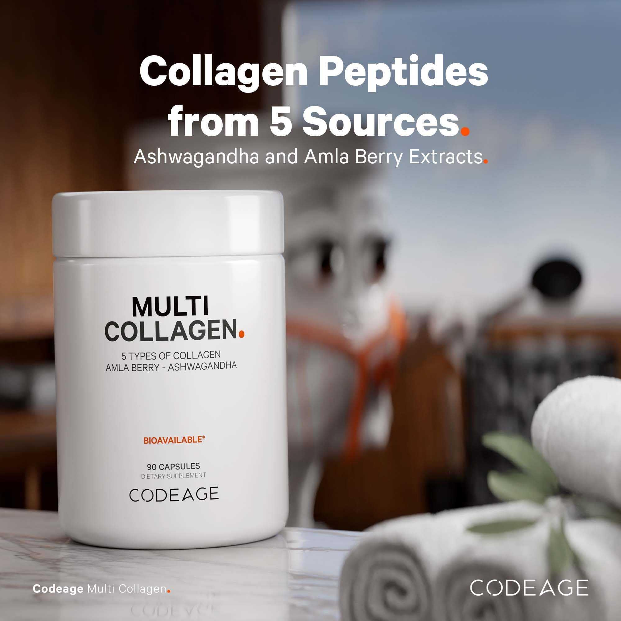 Foto 4 pulgar | Cápsulas De Colágeno Codeage Multi, 5 Tipos Con Ashwagandha, Paquete De 2 - Venta Internacional.