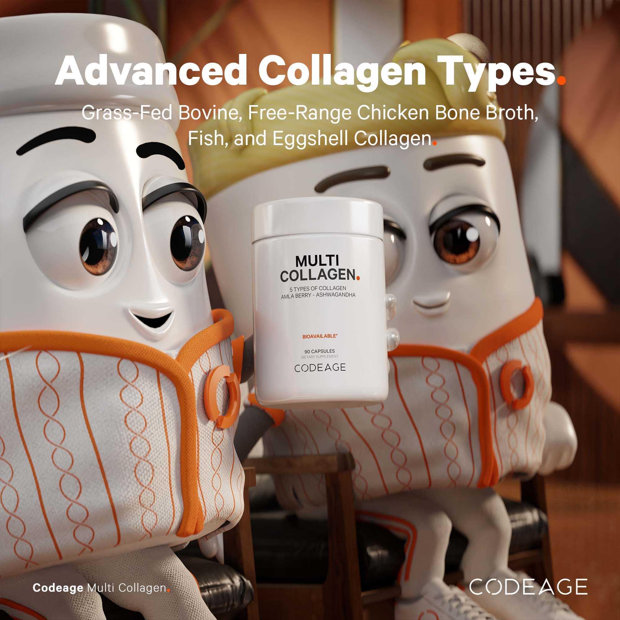 Foto 5 pulgar | Cápsulas De Colágeno Codeage Multi, 5 Tipos Con Ashwagandha, Paquete De 2 - Venta Internacional.