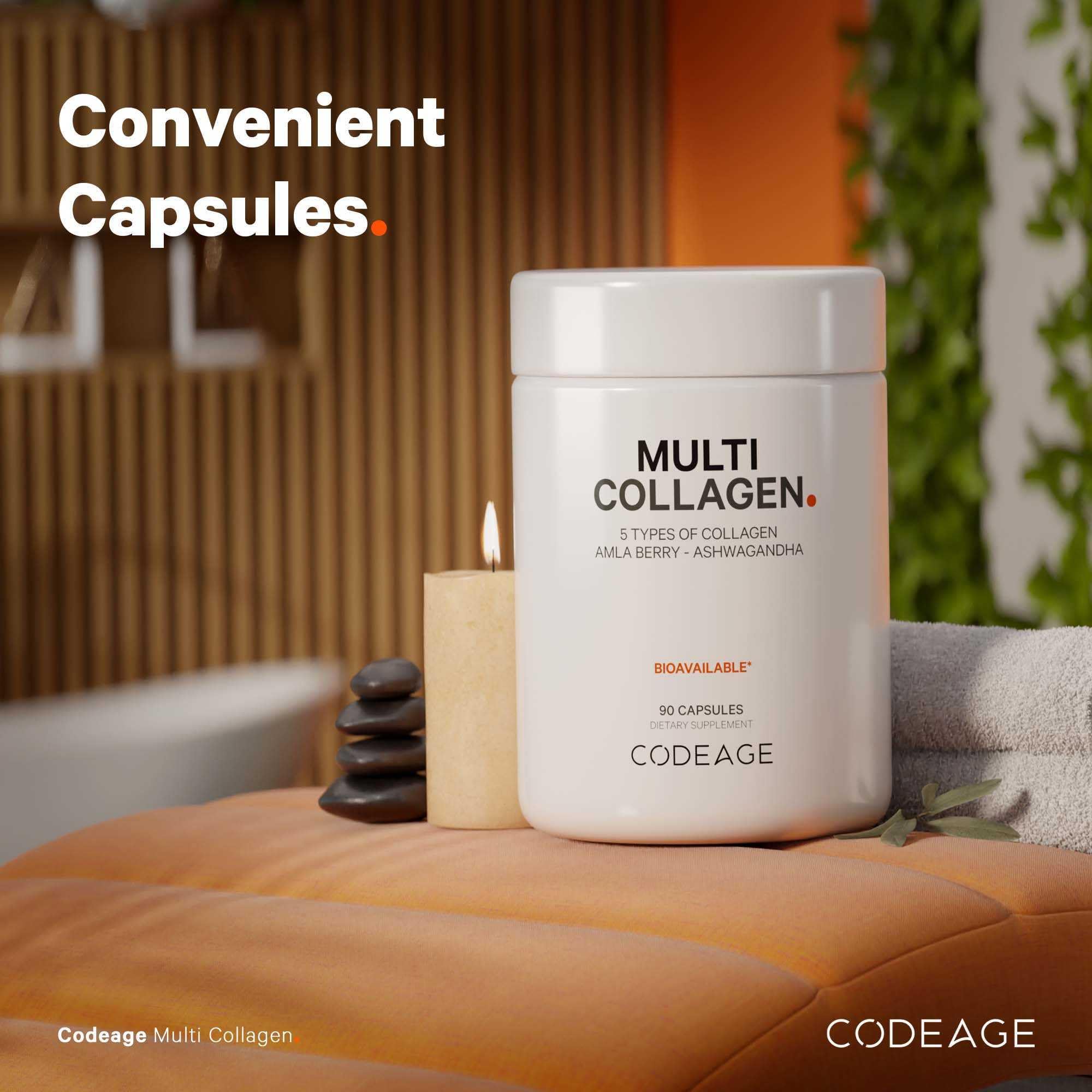 Foto 7 | Cápsulas De Colágeno Codeage Multi, 5 Tipos Con Ashwagandha, Paquete De 2 - Venta Internacional.