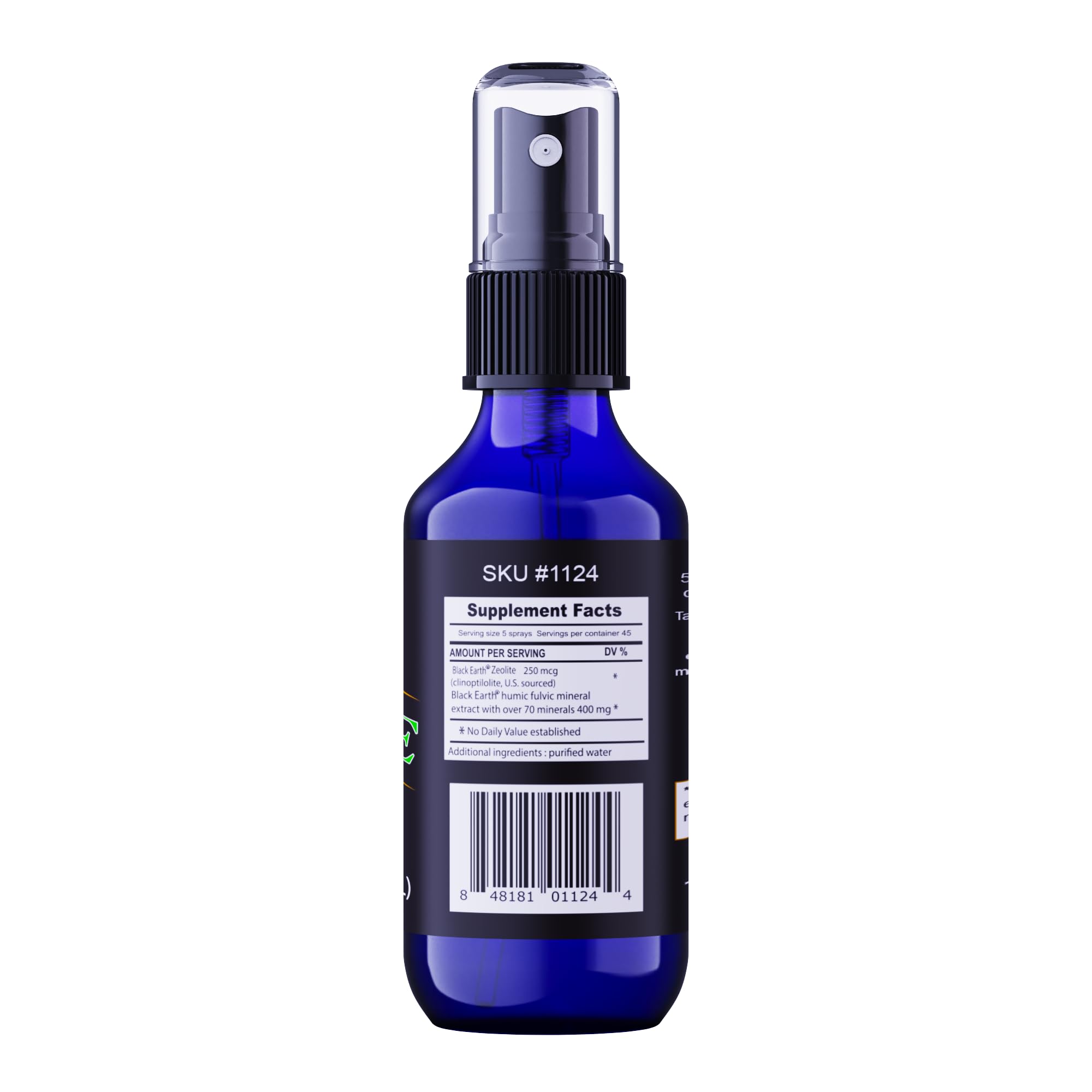 Foto 3 pulgar | Suplemento De Zeolita Black Earth Con Ácidos Fúlvicos Húmicos 30 Ml - Venta Internacional.