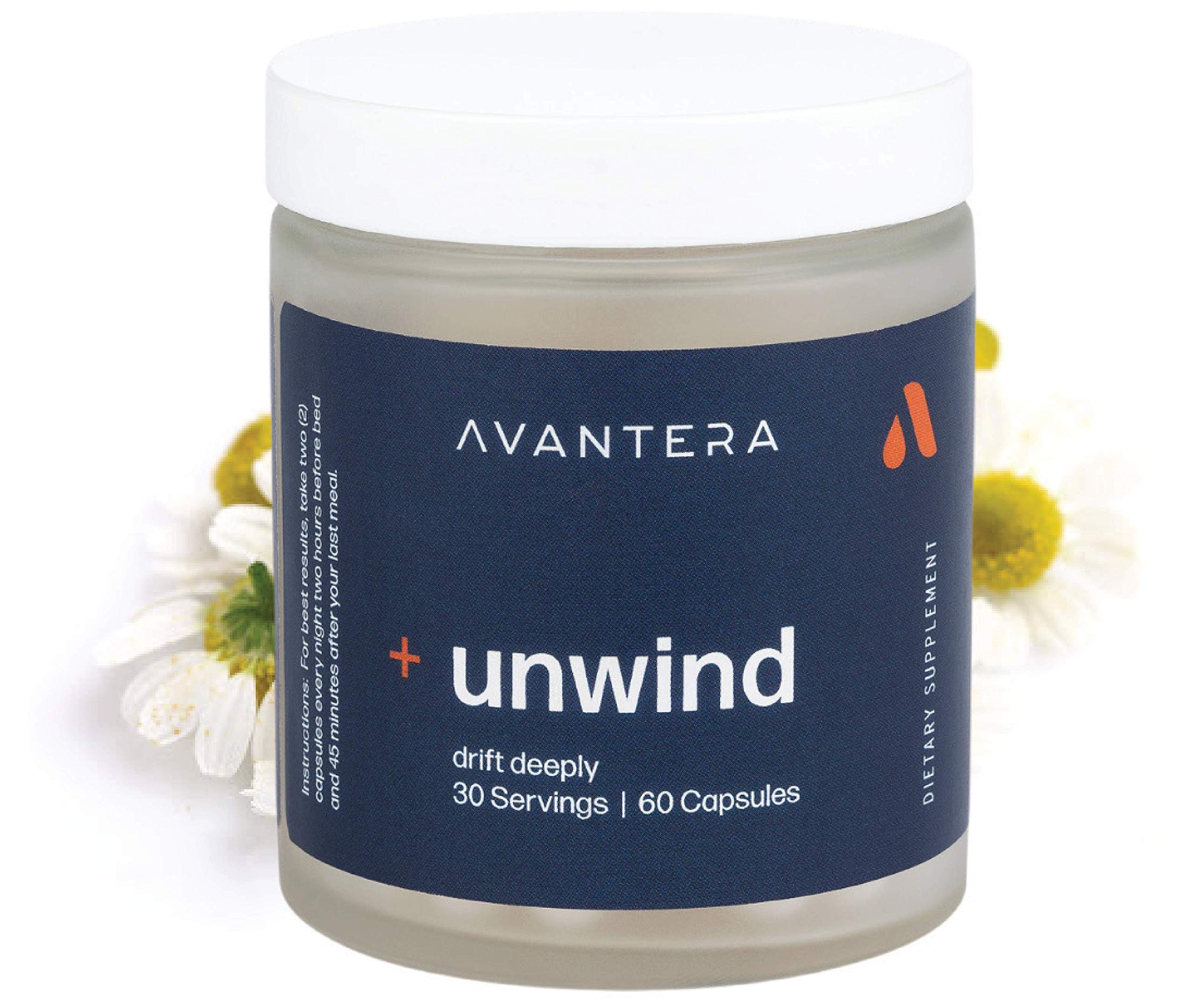 Foto 2 pulgar | Suplemento Avantera Premium Nootropic Unwind, Suministro De 30 Días - Venta Internacional.