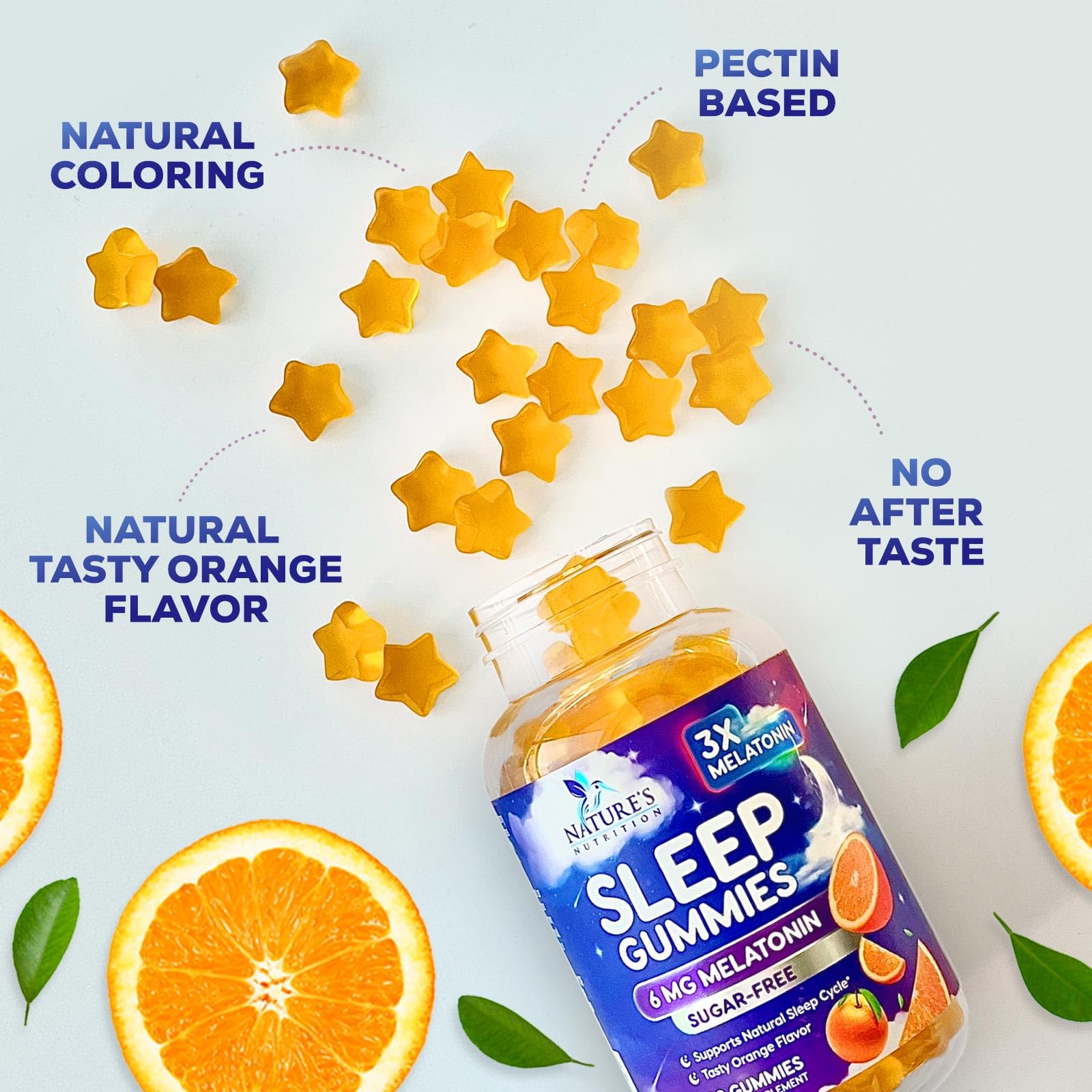Foto 6 pulgar | Gominolas Sleep Gummies Nature's Nutrition, Melatonina, 6 Mg, 120 Unidades - Venta Internacional.