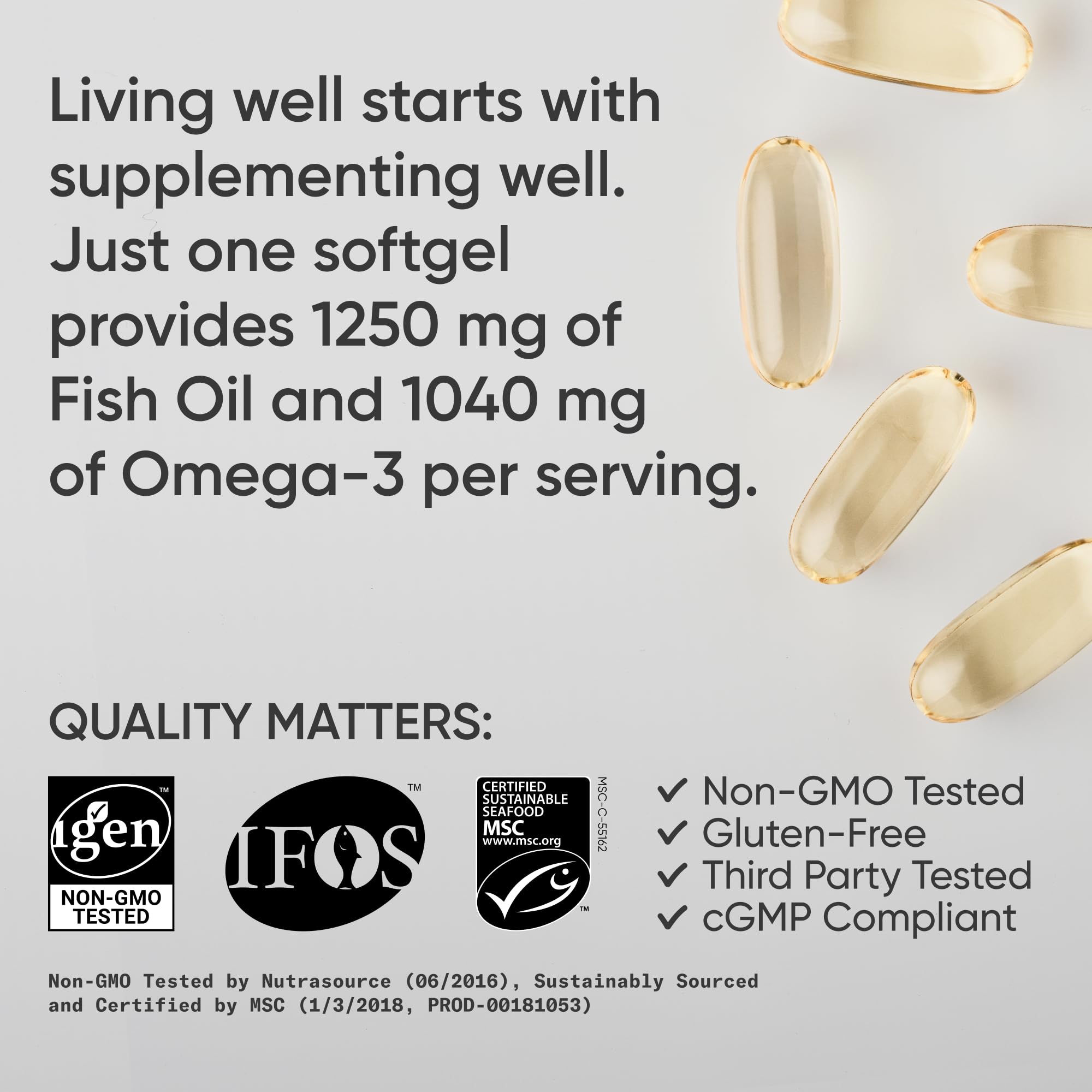 Foto 5 pulgar | Aceite De Pescado Omega 3 Triple Strength De Supplement Sports Research - Venta Internacional.