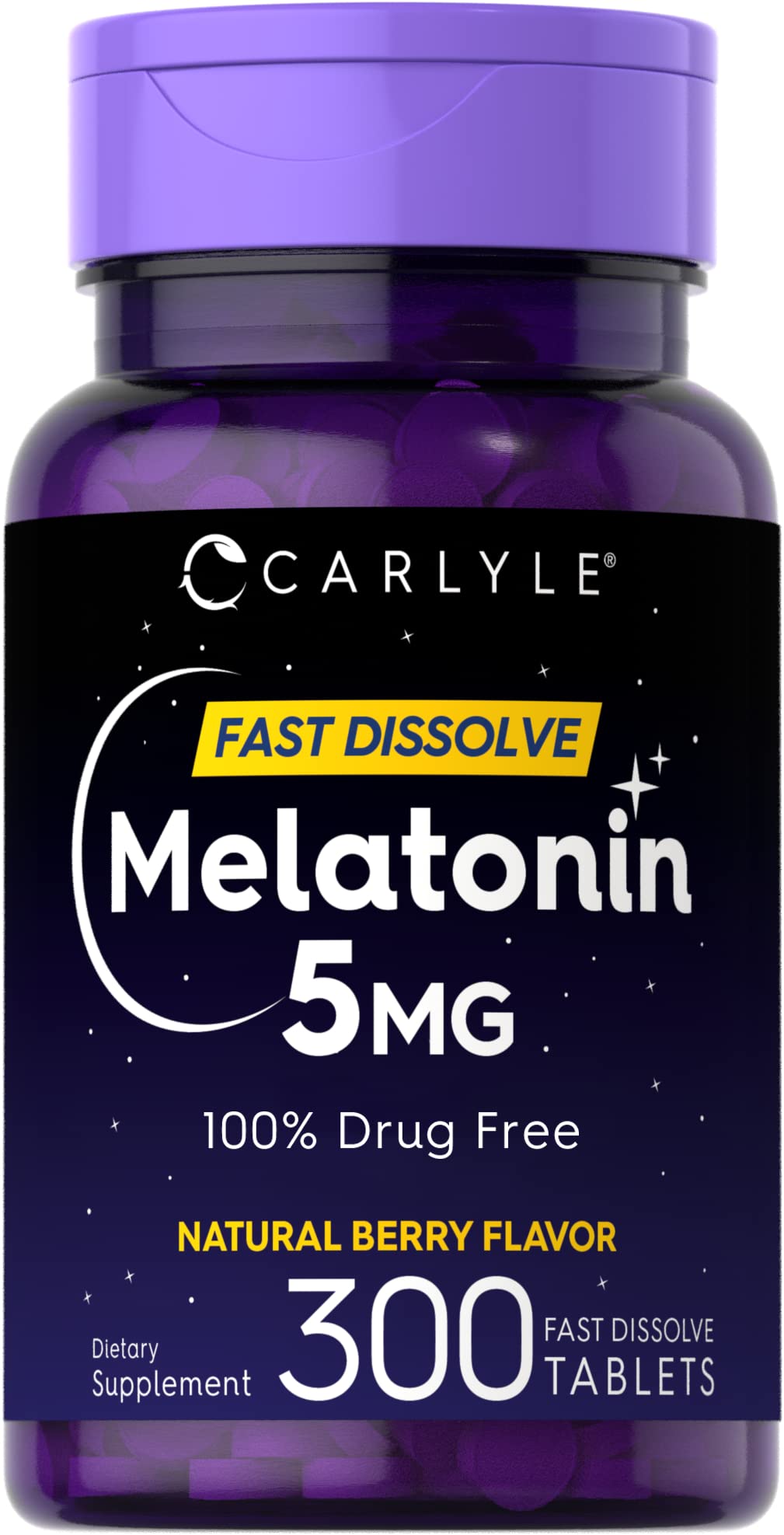 Foto 2 pulgar | Suplemento Carlyle Melatonin De 5 Mg De Disolución Rápida, 300 Comprimidos - Venta Internacional.