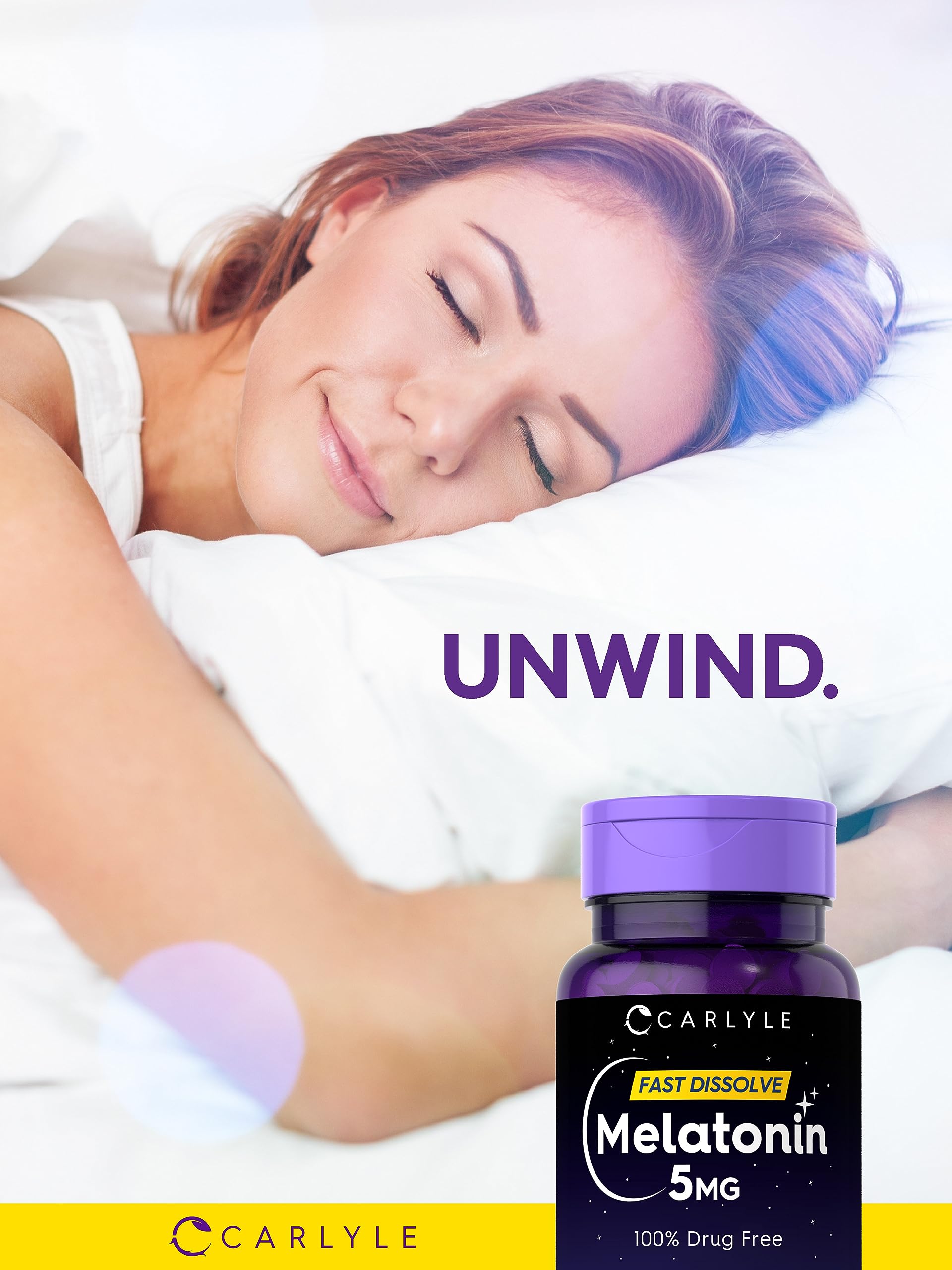Foto 6 | Suplemento Carlyle Melatonin De 5 Mg De Disolución Rápida, 300 Comprimidos - Venta Internacional.