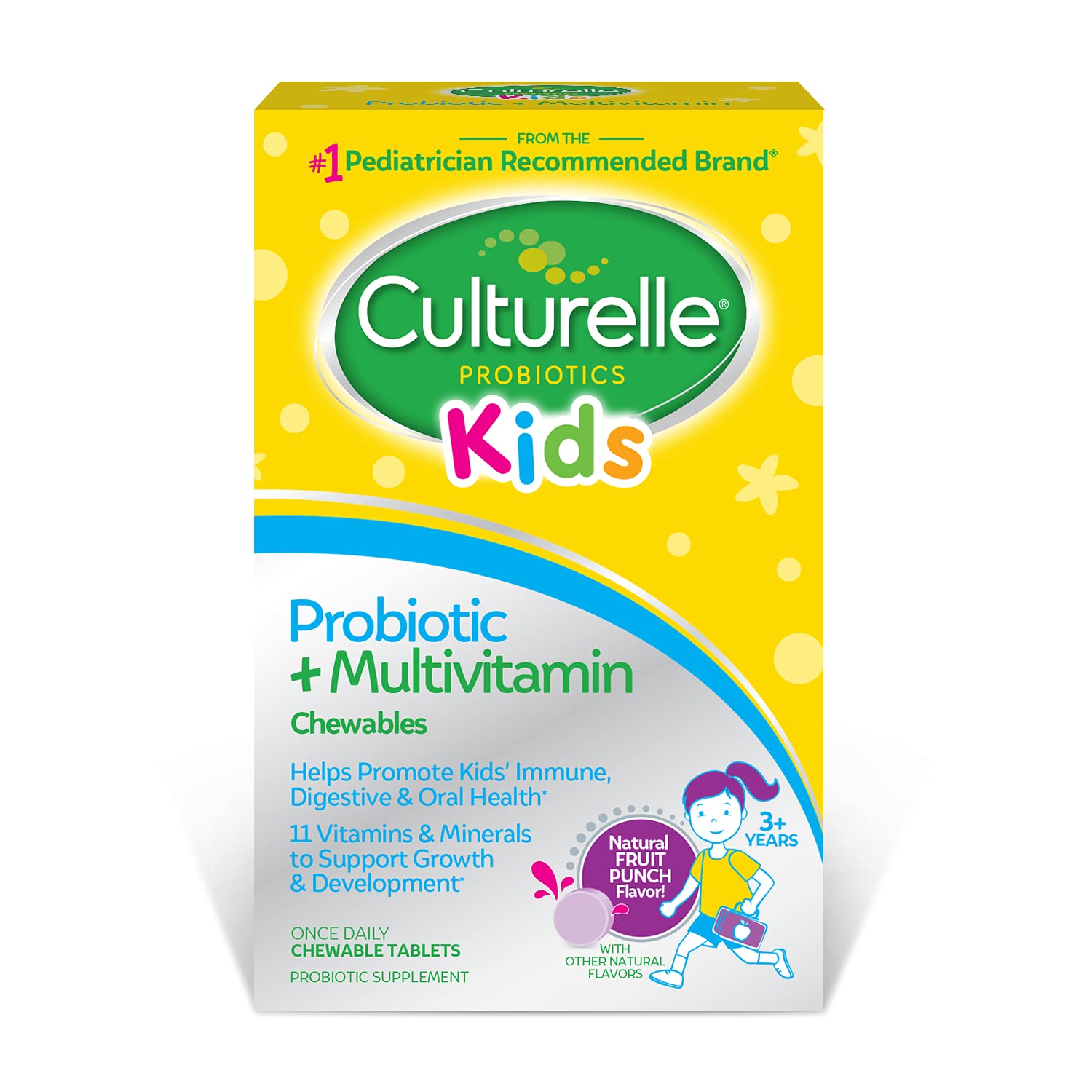 Foto 2 pulgar | Suplemento Culturelle Kids Probiotic + Multivitamínico 30% Masticable - Venta Internacional.