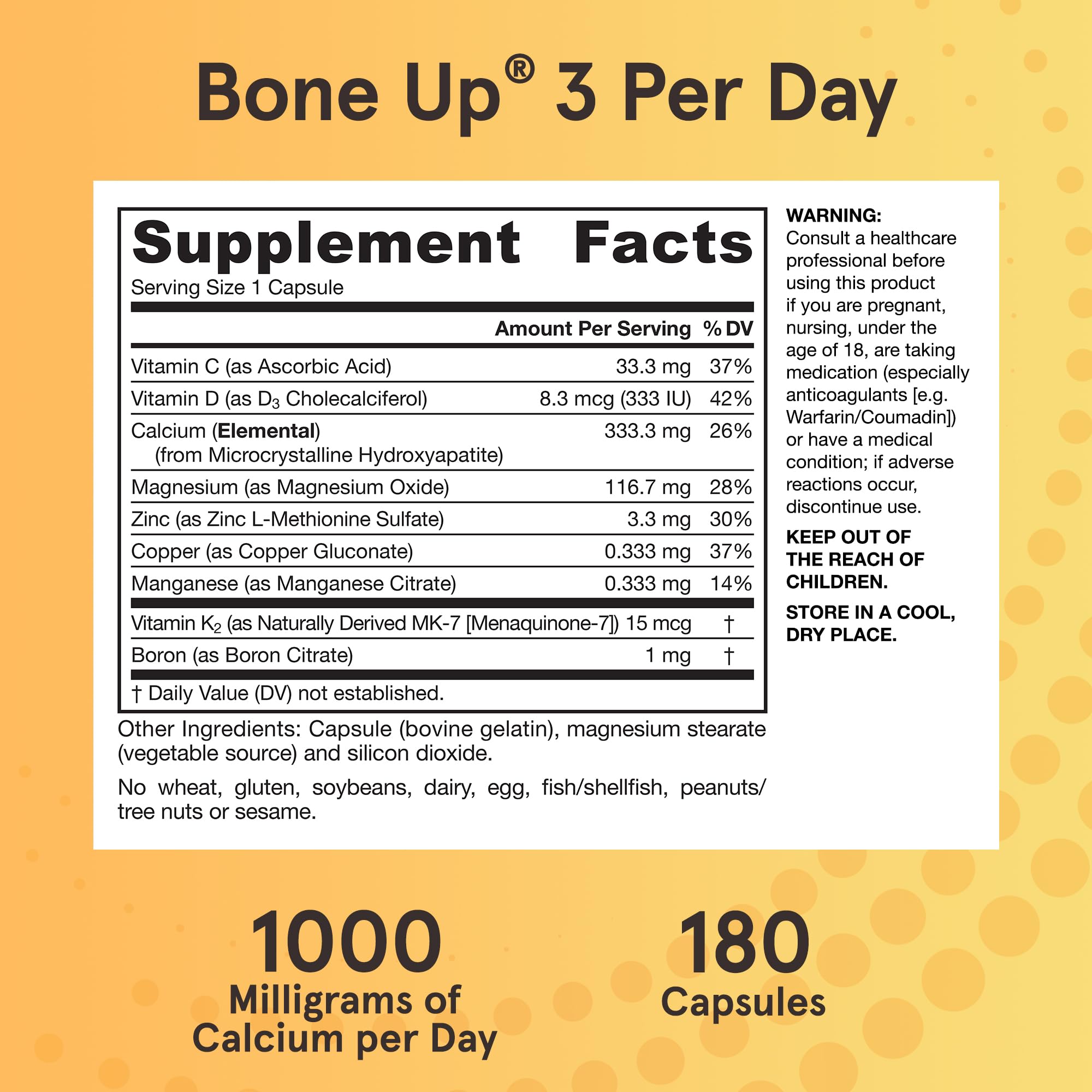 Foto 6 | Suplemento Jarrow Formulas Boneup Three Por Día, 180 Cápsulas - Venta Internacional.
