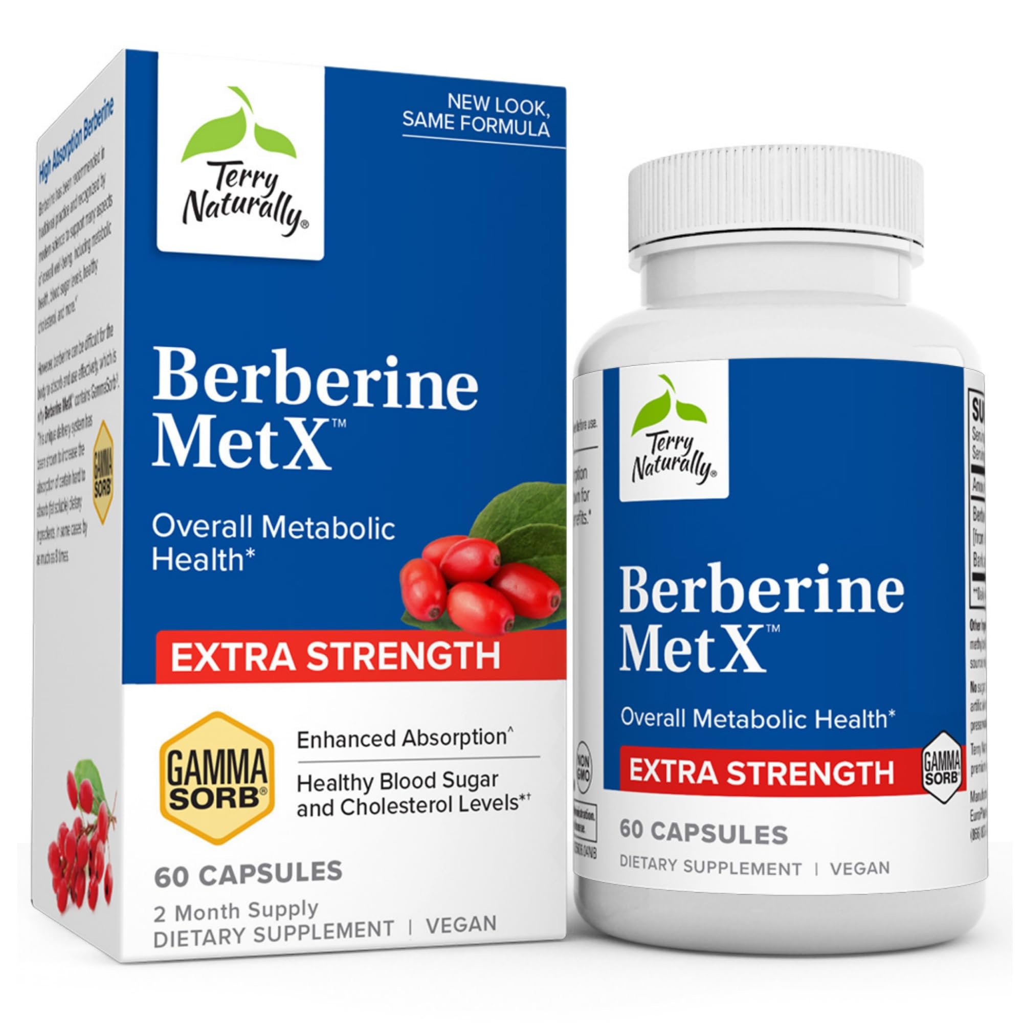 Foto 2 pulgar | Suplemento Terry Naturally Berberine Metx Extra Strength 60 Cápsulas - Venta Internacional.