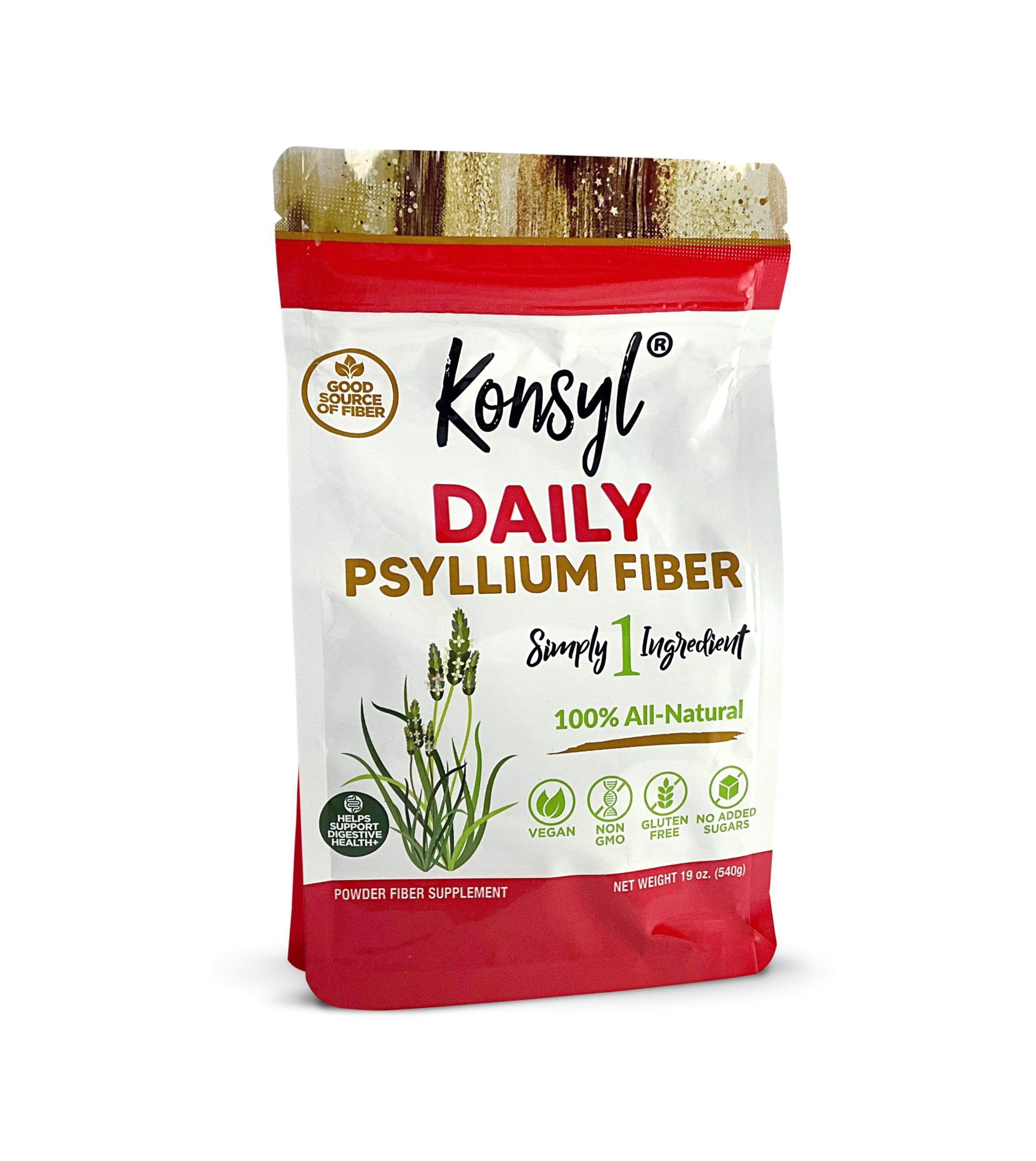Suplemento De Fibra Konsyl Daily Psyllium Fiber 540 G Naranja - Venta Internacional.