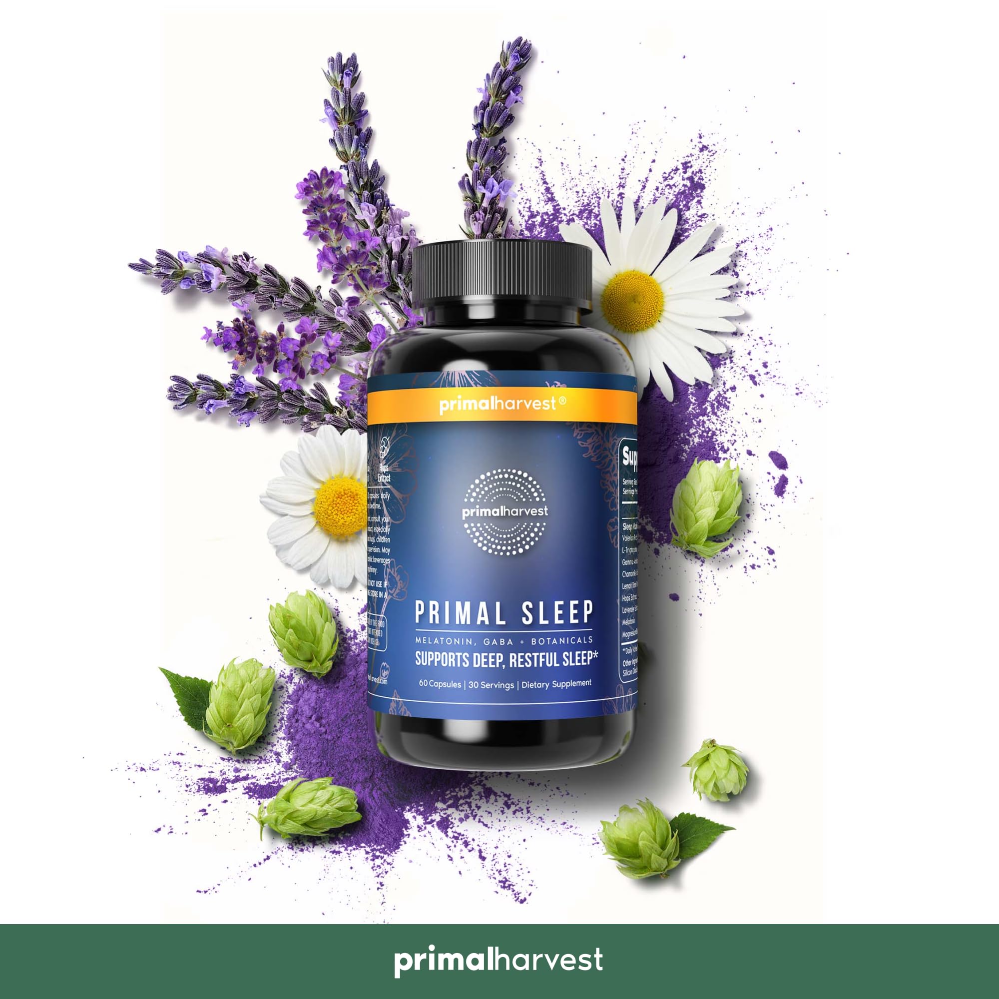 Foto 5 | Suplemento Primal Harvest Primal Sleep 60 Cápsulas - Venta Internacional.