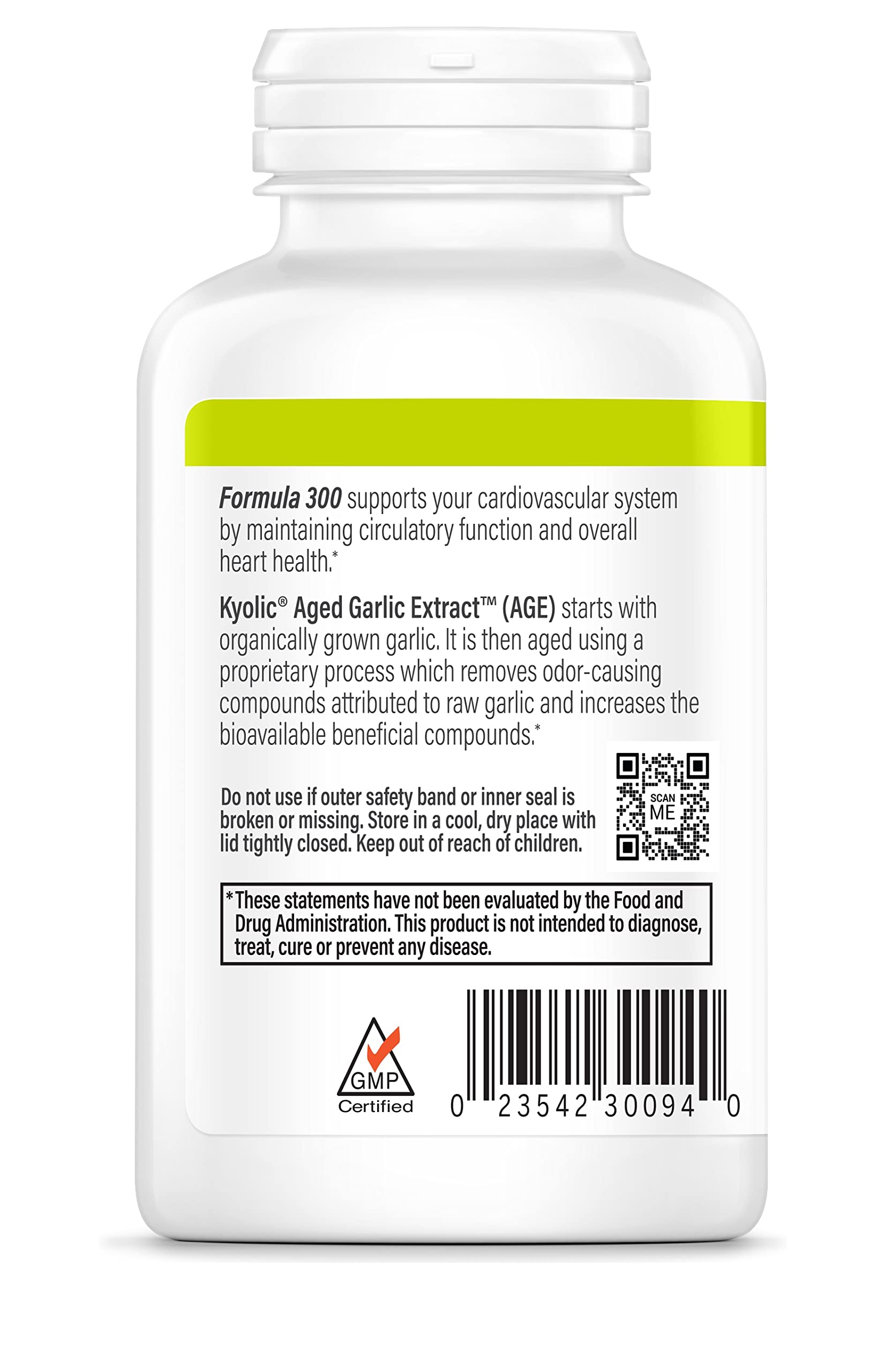 Foto 3 pulgar | Suplemento Kyolic Aged Garlic Extract Formula 300 360 Cápsulas - Venta Internacional.
