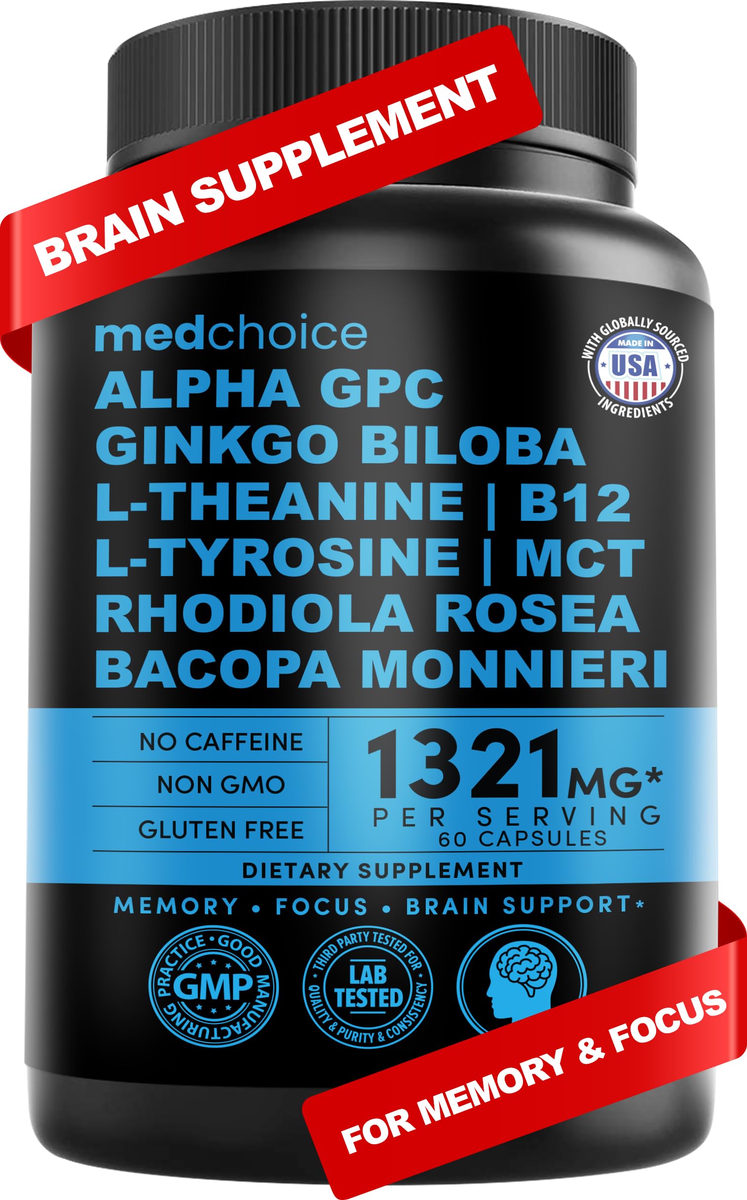 Foto 2 pulgar | Suplementos Cerebrales Nootrópicos Medchoice 11 En 1 1321 Mg 60 Unidades - Venta Internacional.