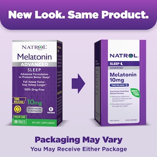Foto 2 | Suplemento Natrol Advanced Sleep Melatonin 10 Mg 100 Comprimidos - Venta Internacional.