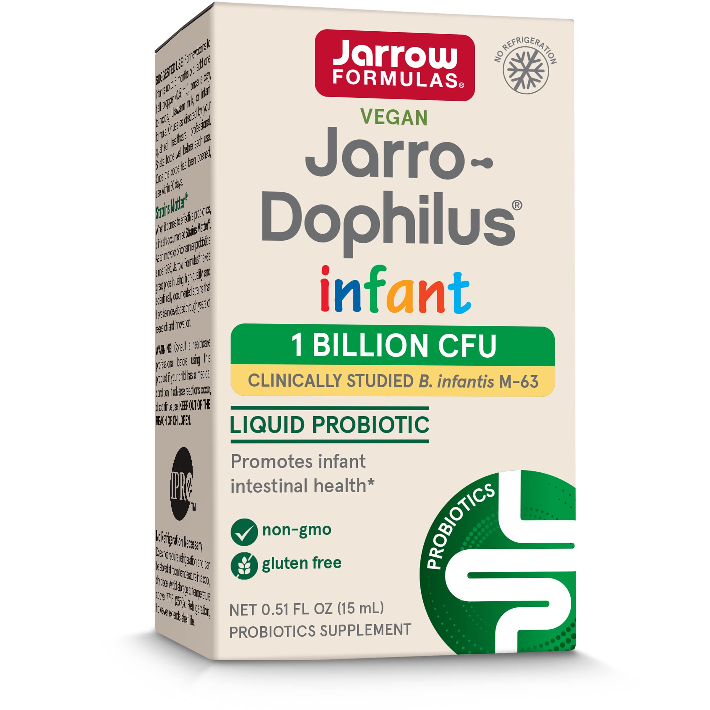 Foto 2 pulgar | Probiótico Líquido Jarrow Formulas Jarro-dophilus Infant 15 Ml - Venta Internacional.