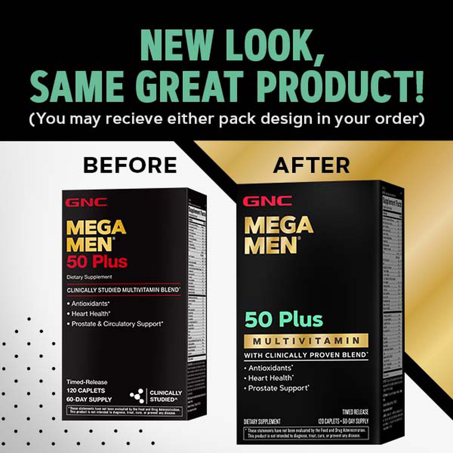 Foto 5 pulgar | Suplemento Multivitamínico Gnc Mega Men 50 Plus 120 Tabletas - Venta Internacional.