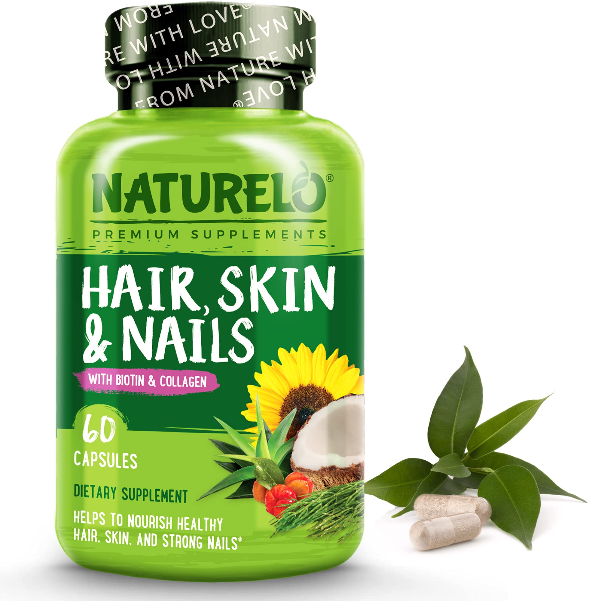 Foto 2 pulgar | Suplemento De Vitaminas Naturelo Para Cabello, Piel Y Uñas, 60 Cápsulas - Venta Internacional.