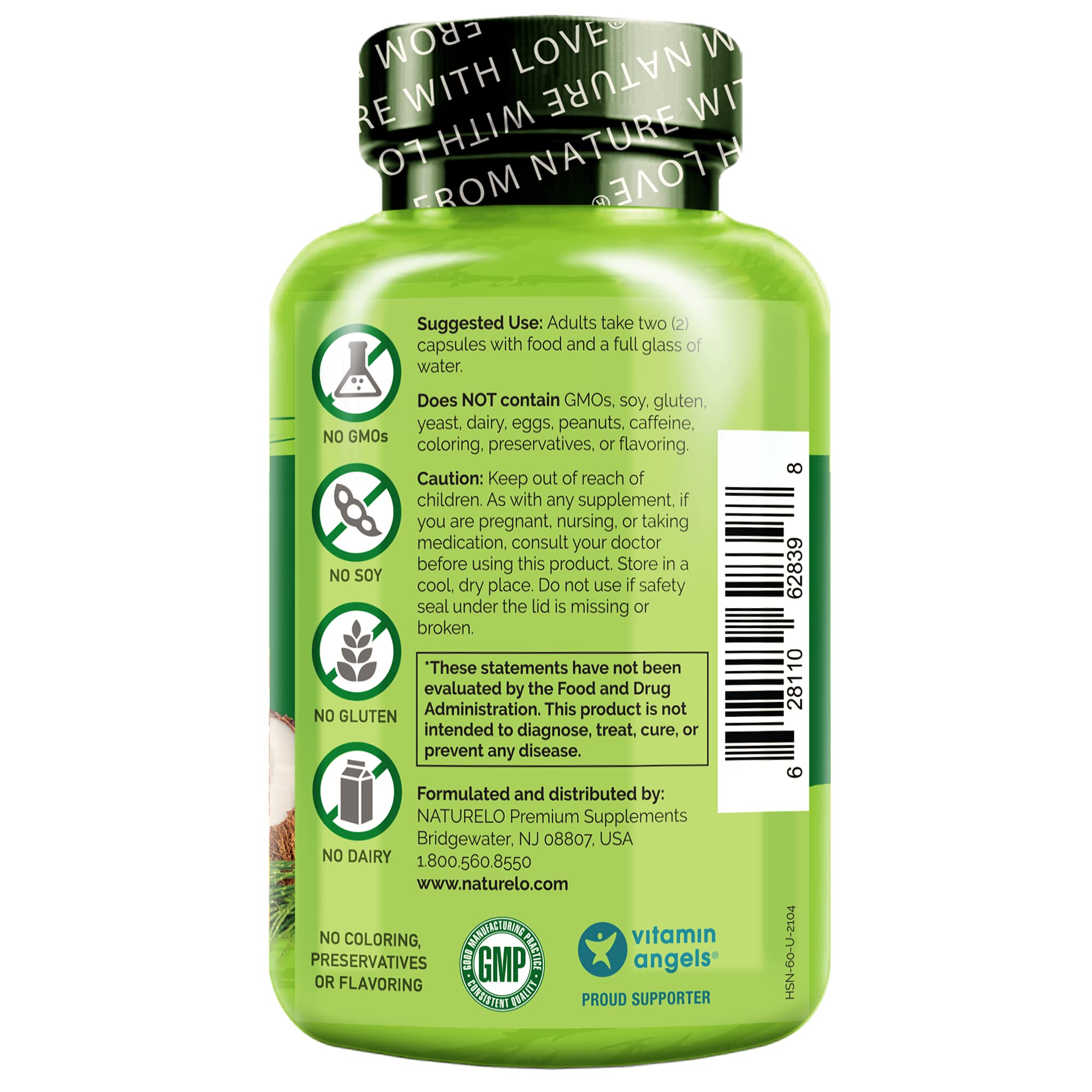 Foto 3 pulgar | Suplemento De Vitaminas Naturelo Para Cabello, Piel Y Uñas, 60 Cápsulas - Venta Internacional.