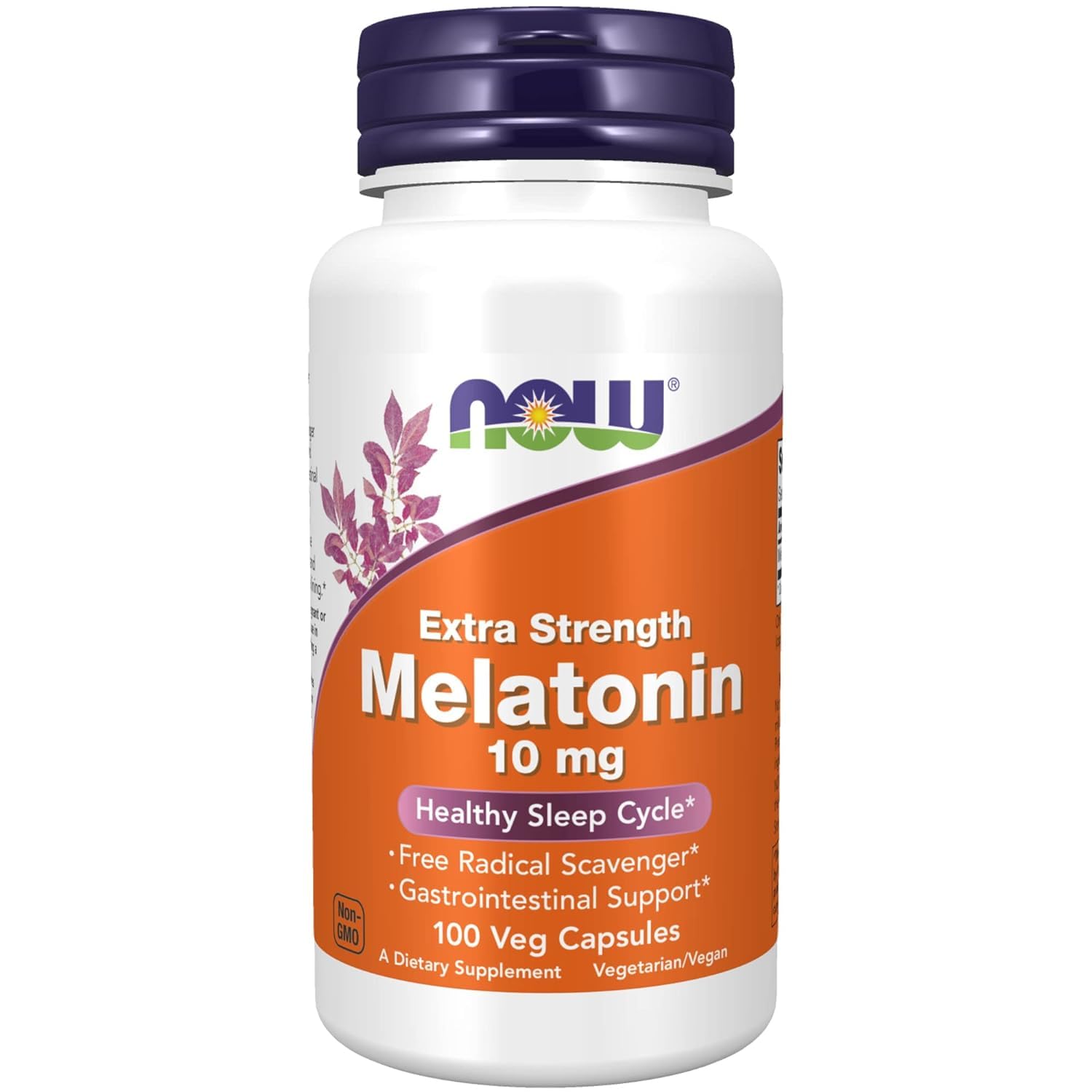 Foto 2 pulgar | Supplement Now Melatonin Extra Strength, 10 Mg, 100 Cápsulas Vegetales - Venta Internacional.