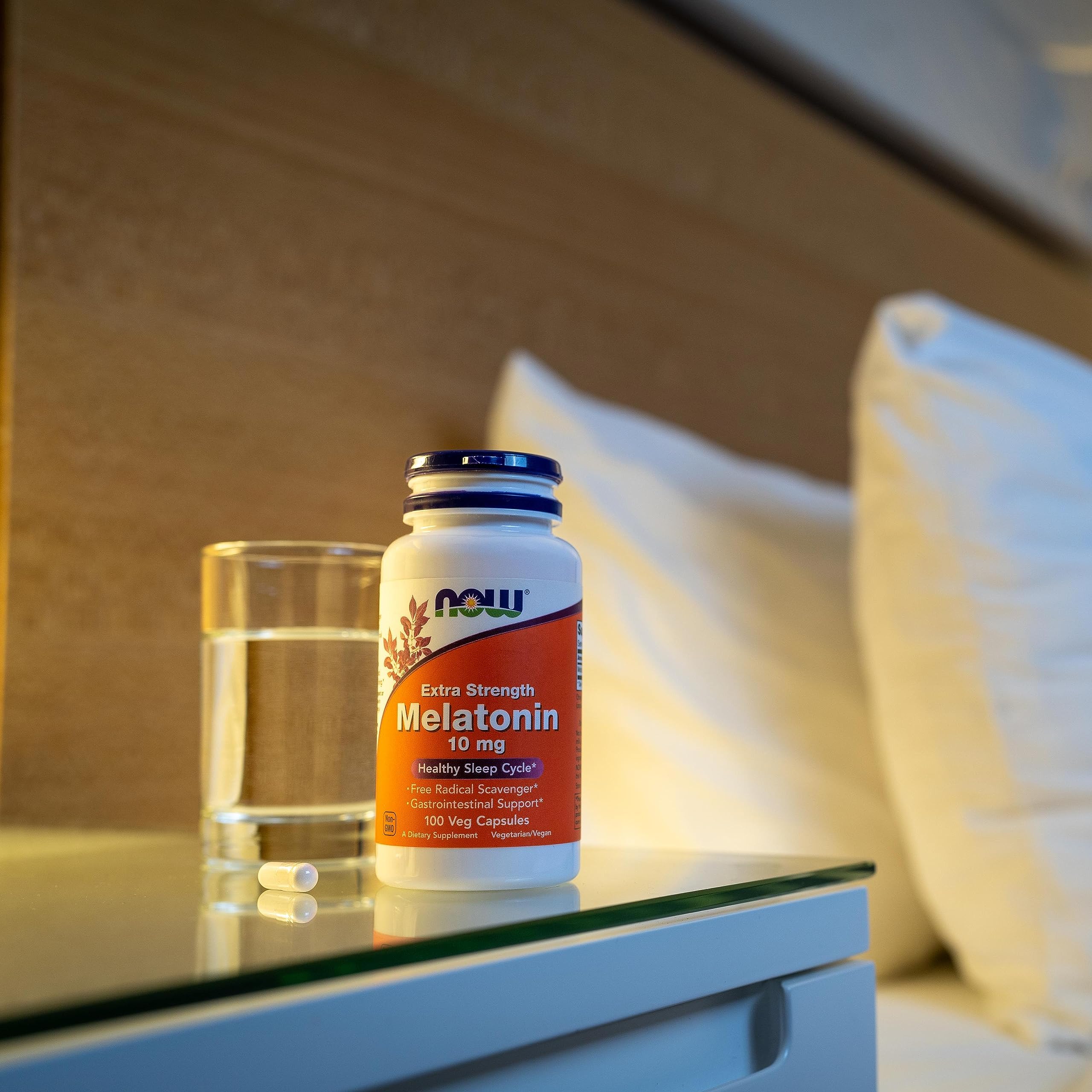 Foto 7 pulgar | Supplement Now Melatonin Extra Strength, 10 Mg, 100 Cápsulas Vegetales - Venta Internacional.