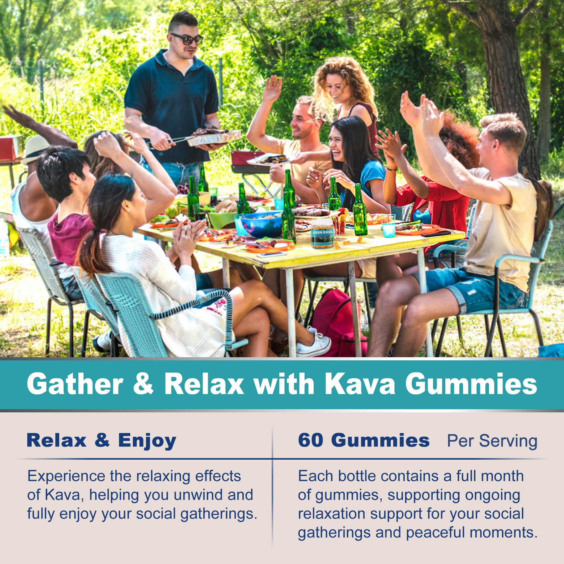Foto 7 | Gomitas Nextdia Kava Kava Sin Azúcar Con Rhodiola Ashwagandha - Venta Internacional.