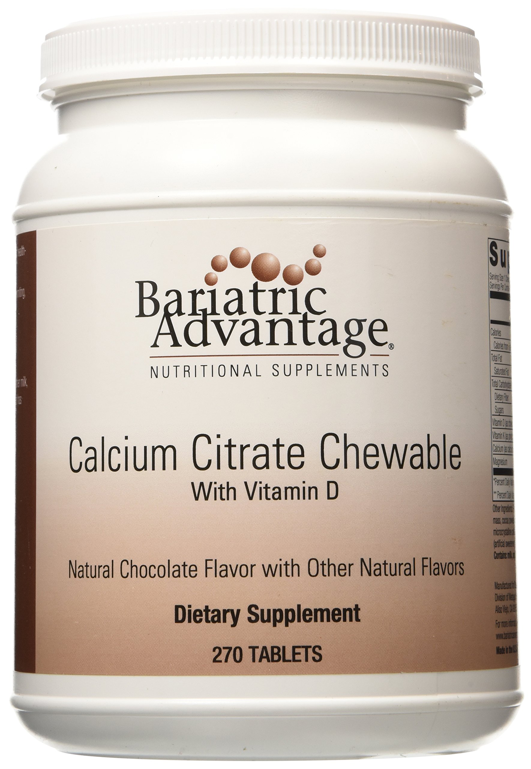 Foto 1 | Suplemento Bariatric Advantage De Citrato De Calcio 500 Mg 270 Comprimidos - Venta Internacional.