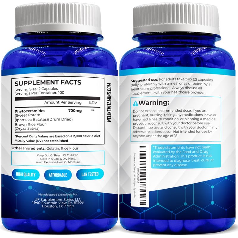 Foto 7 pulgar | Suplemento De Fitoceramida We Like Vitamins 700 Mg 200 Cápsulas - Venta Internacional.