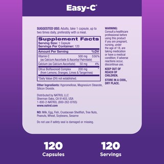 Foto 4 | Suplemento Dietético Natrol Easy-c Immune Health 500 Mg 120 Cápsulas - Venta Internacional.