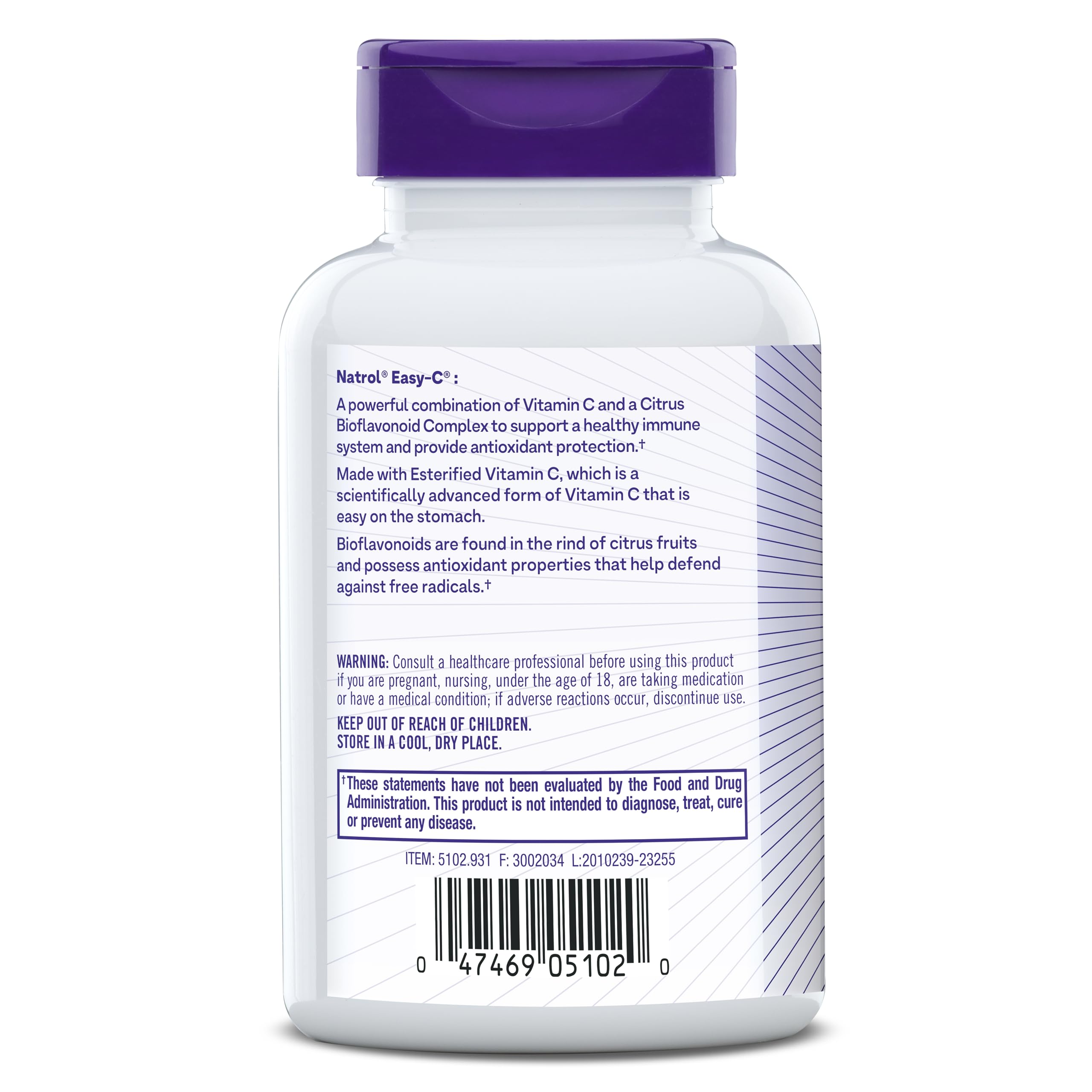 Foto 8 pulgar | Suplemento Dietético Natrol Easy-c Immune Health 500 Mg 120 Cápsulas - Venta Internacional.
