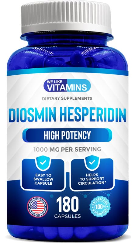 Foto 2 pulgar | Suplemento: We Like Vitaminas, Diosmina, Hesperidina, 1000 Mg, 180 Cápsulas - Venta Internacional.