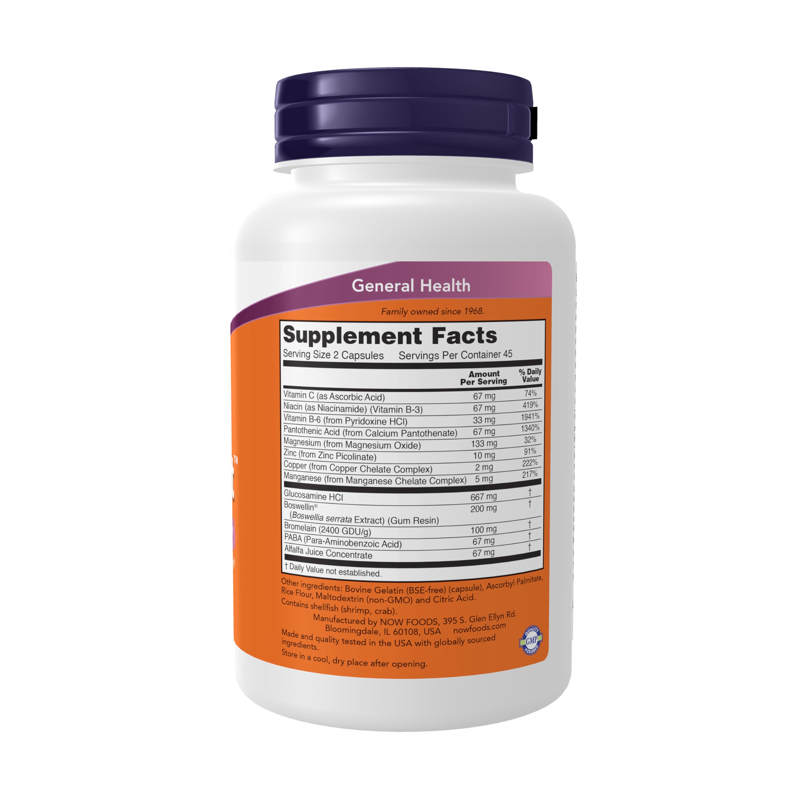 Foto 3 pulgar | Complementa Now Joint Support Con Glucosamina, 90 Cápsulas - Venta Internacional.