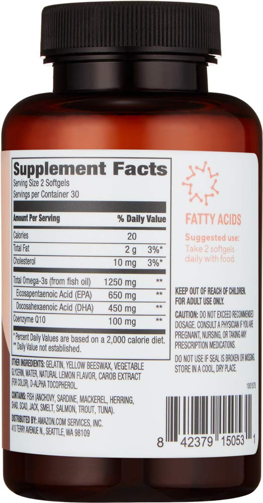 Foto 3 pulgar | Suplemento De Aceite De Pescado Silvestre Con Omega 3 De Revly Y 60 Cápsulas Blandas De Coq10 - Venta Internacional.