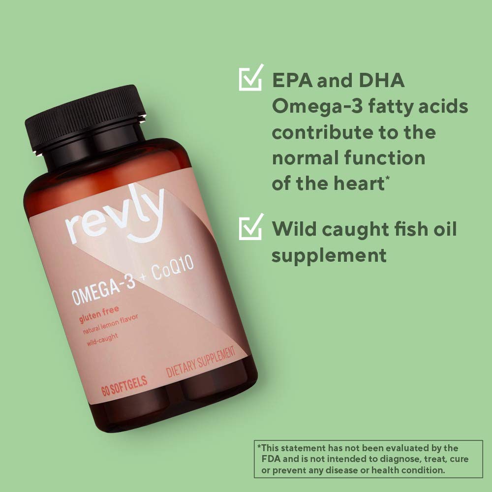 Foto 4 pulgar | Suplemento De Aceite De Pescado Silvestre Con Omega 3 De Revly Y 60 Cápsulas Blandas De Coq10 - Venta Internacional.