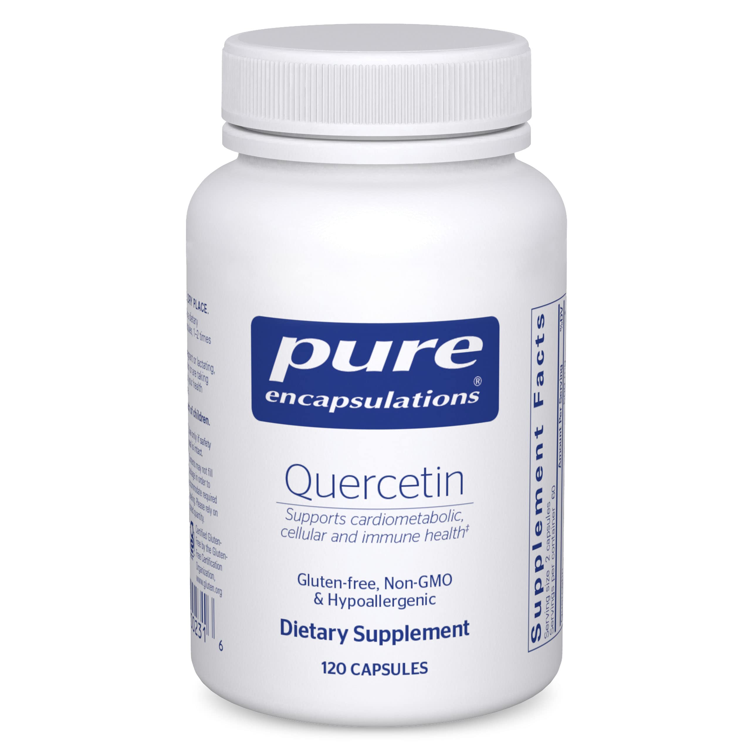 Foto 2 pulgar | Suplemento De Quercetina De Pure Encapsulations, 500 Mg, 120 Cápsulas - Venta Internacional.