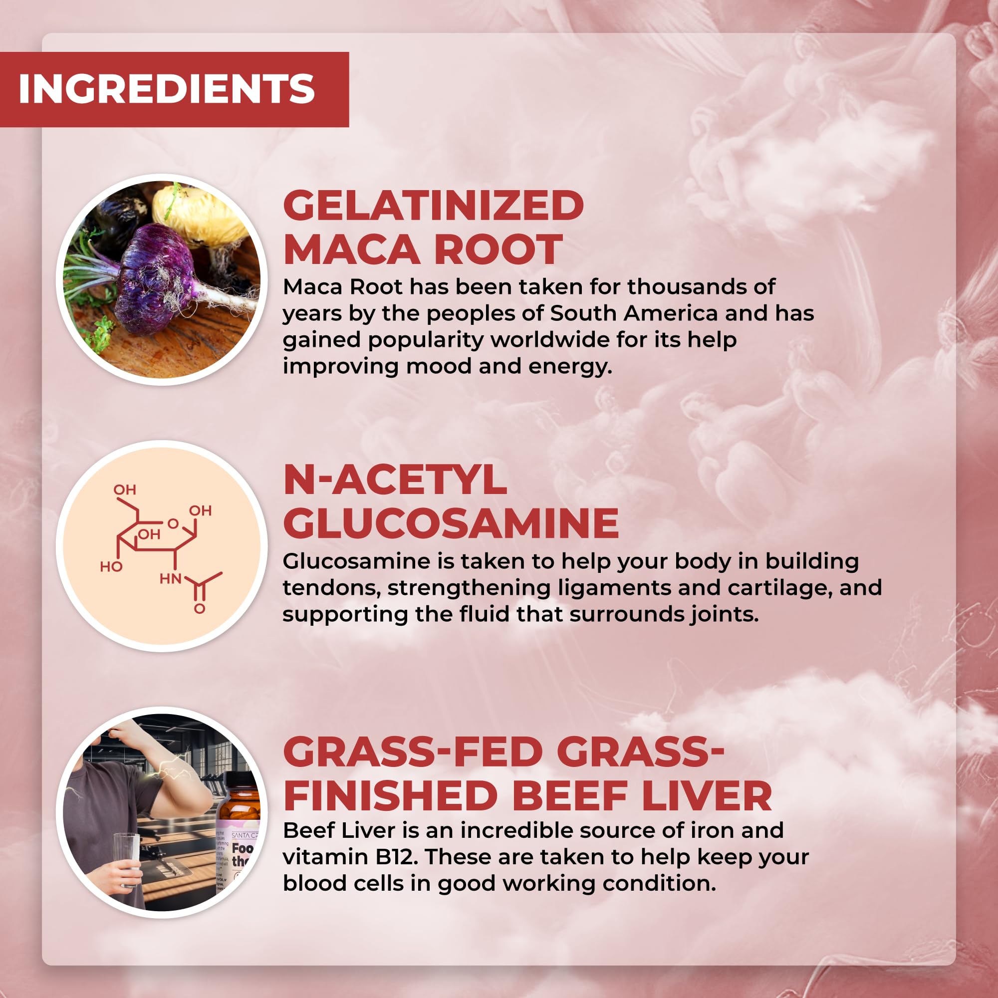 Foto 4 pulgar | Suplemento Santa Cruz Paleo Food Of The Gods Beef Organ - Venta Internacional.